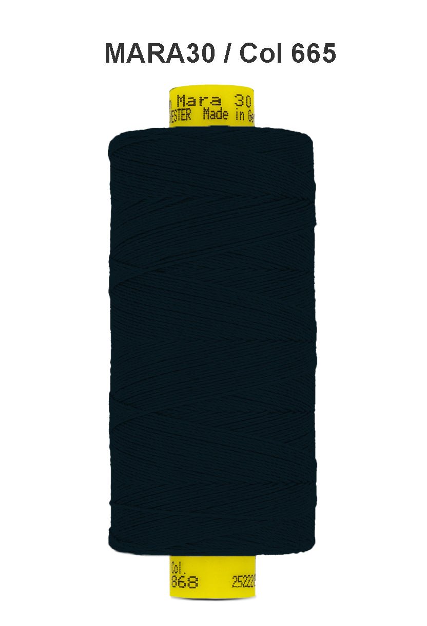 Gutermann Mara 30 polyester thread, color 665, on a 300m spool.