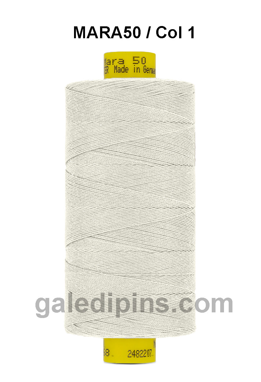 Gütermann Industrial Mara 50 Thread - SHADE CARD 1 & 2 - Galedi Pins
