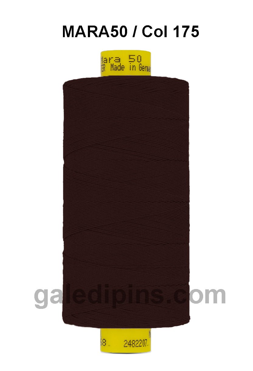 Gutermann Mara 50 thread, dark brown, 500m spool.