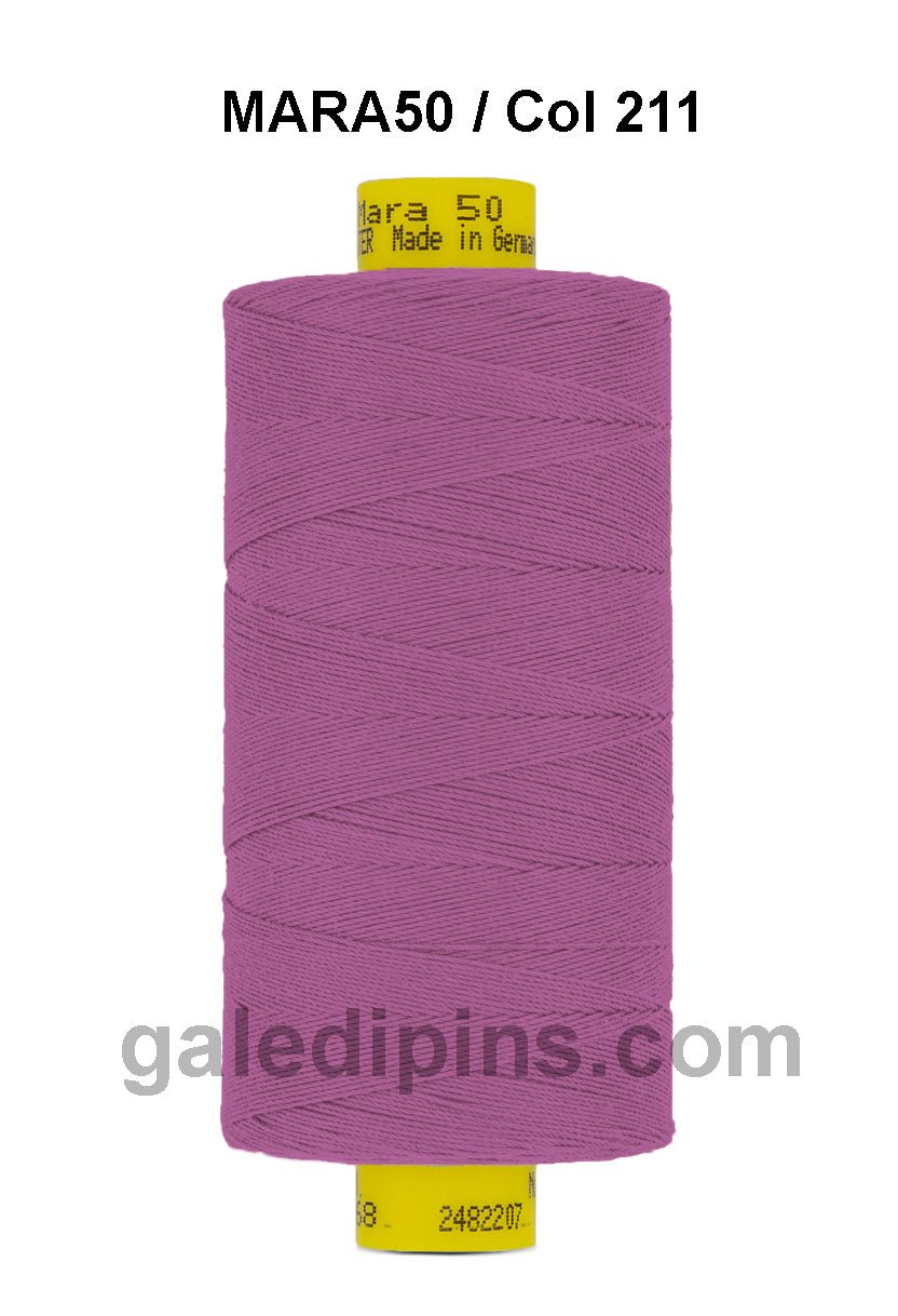 Gütermann Industrial Mara 50 Thread - SHADE CARD 7 & 8 - Galedi Pins
