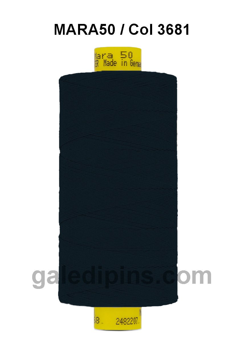 Gütermann Industrial Mara 50 Thread - SHADE CARD 9, 10 & 11 - Galedi Pins
