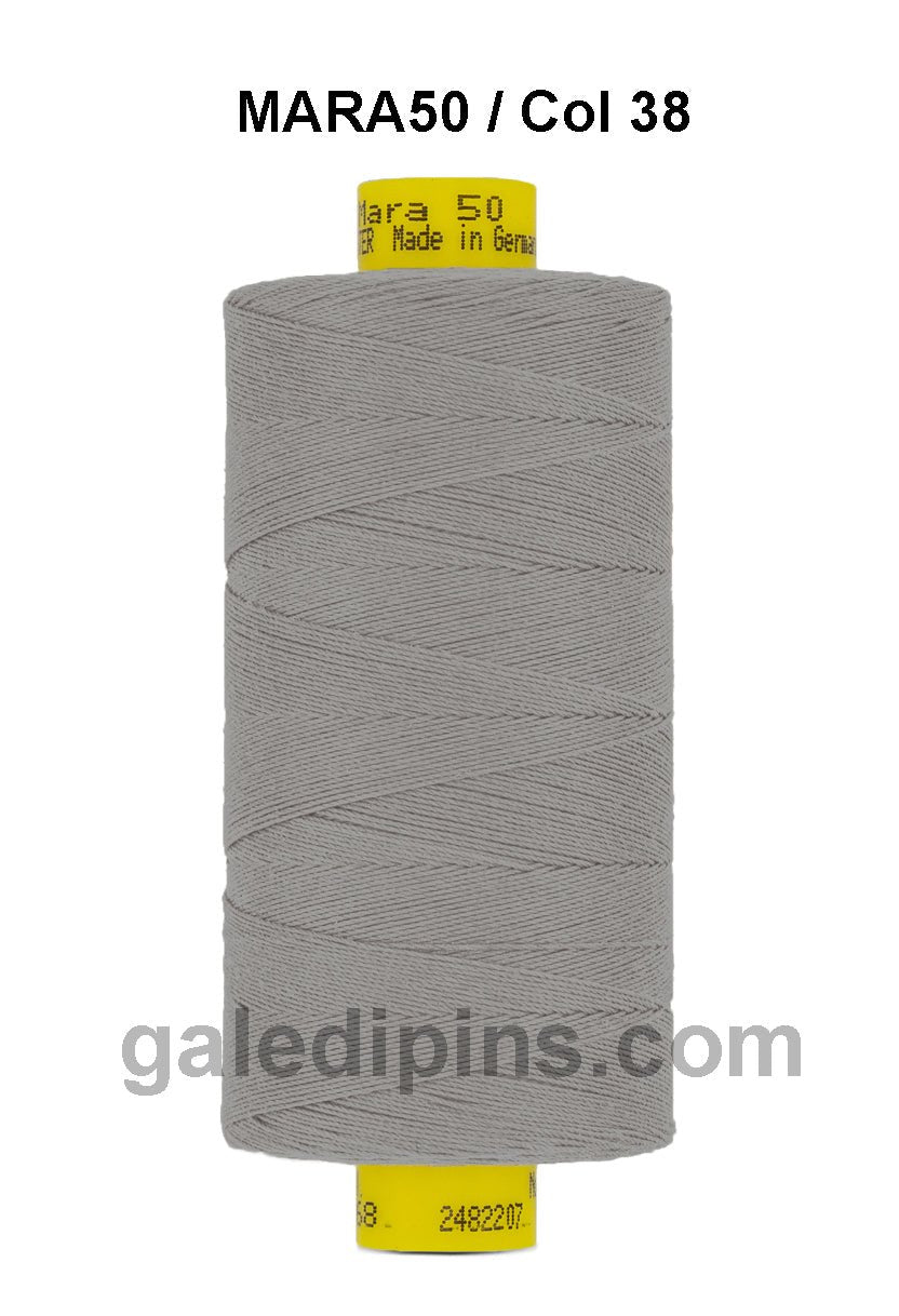 Gutermann Mara 50 thread, color 38, on a spool.