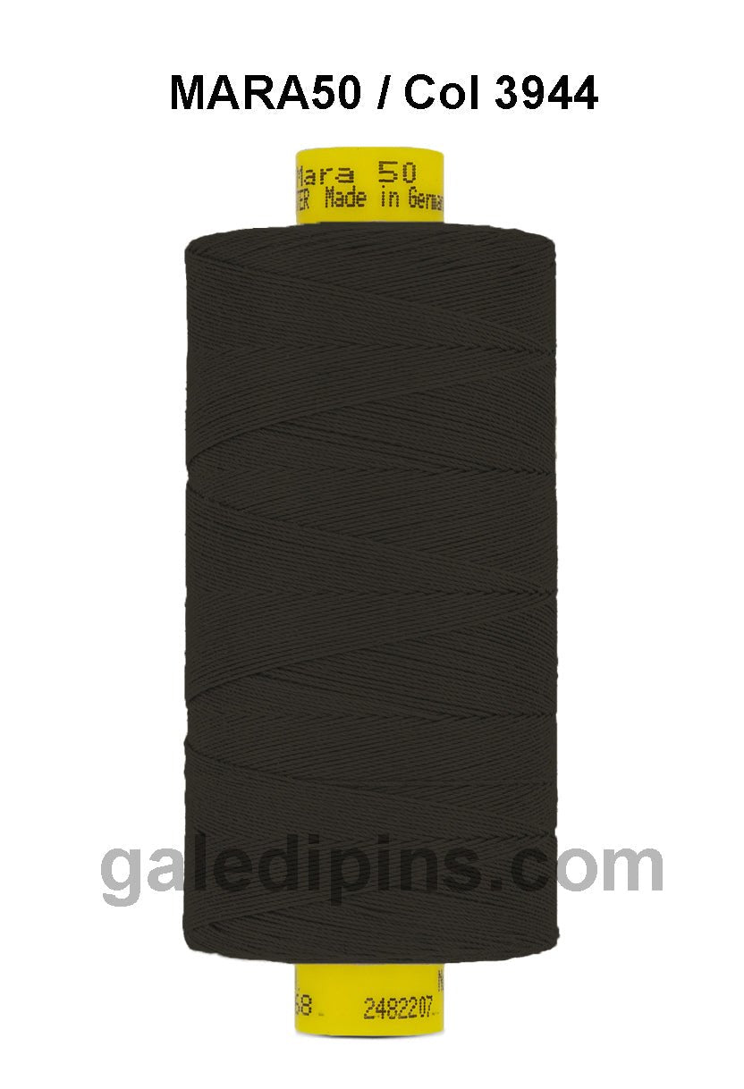 Gutermann Mara 50 industrial thread, black, 500m spool.