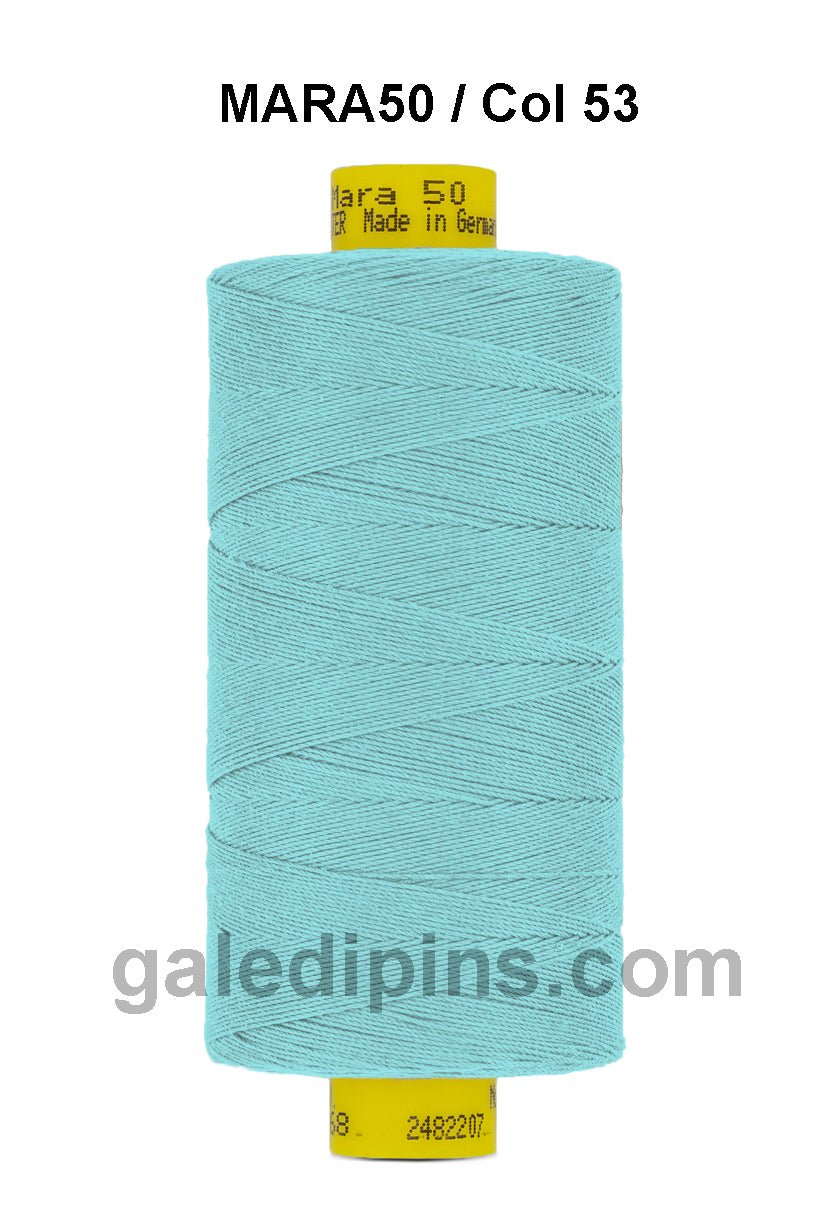Gütermann Industrial Mara 50 Thread - SHADE CARD 9, 10 & 11 - Galedi Pins
