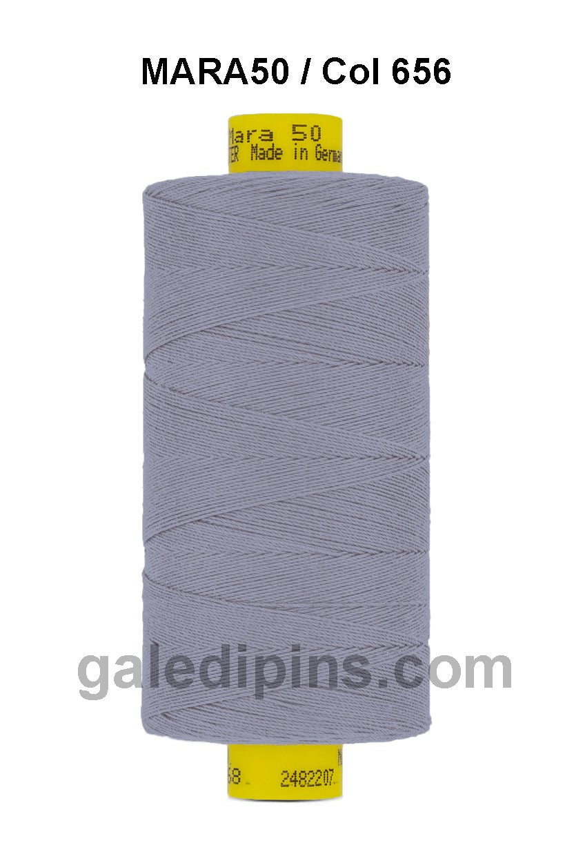Gutermann Mara 50 thread, color 656, on a spool.