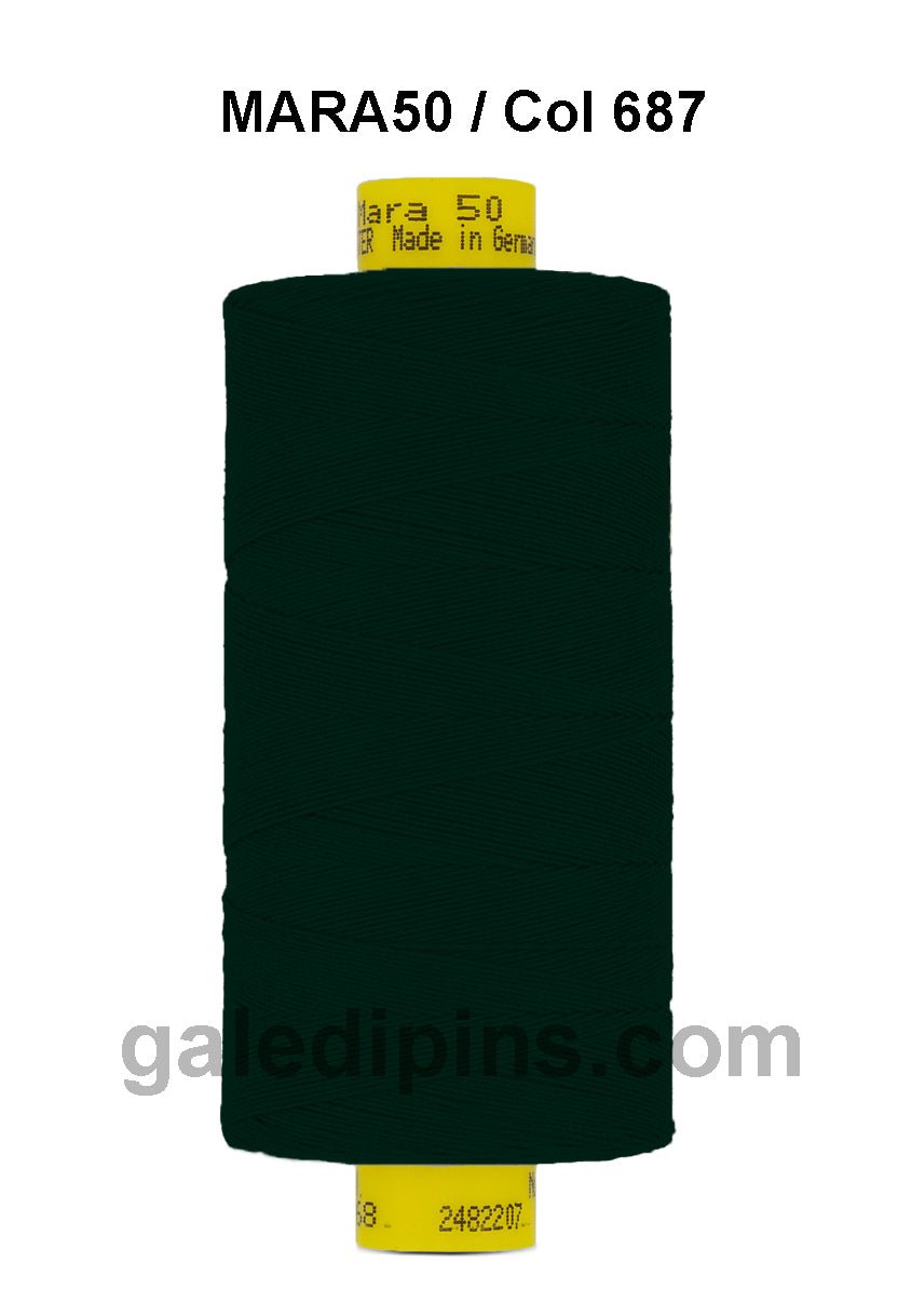 Gutermann Mara 50 thread, dark green, 500m spool.
