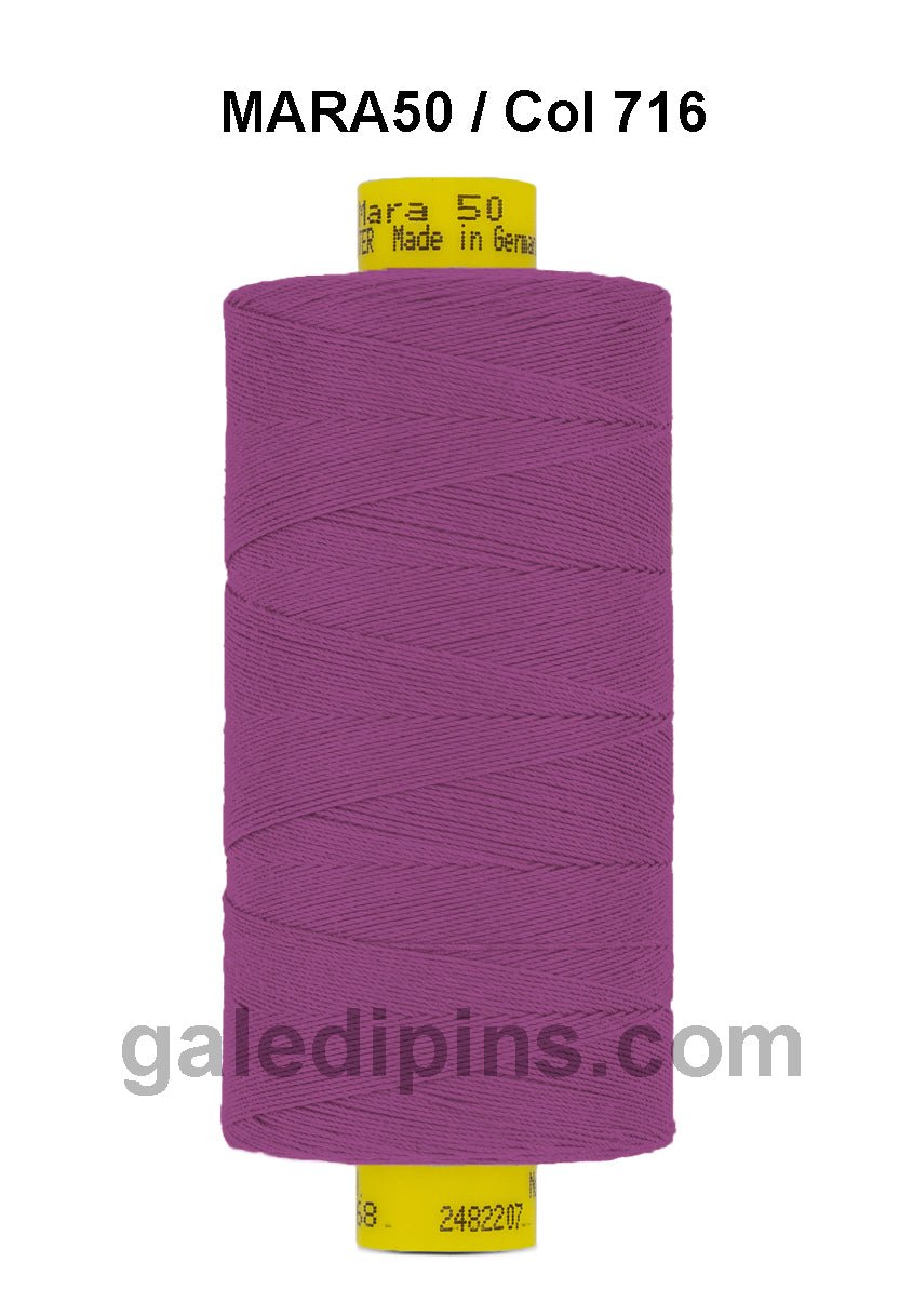 Gütermann Industrial Mara 50 Thread - SHADE CARD 7 & 8 - Galedi Pins