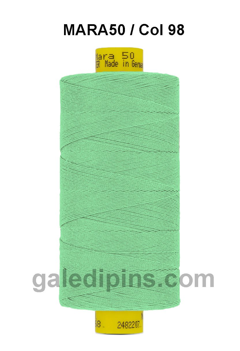 Gütermann Industrial Mara 50 Thread - SHADE CARD 12, 13 & 14 - Galedi Pins