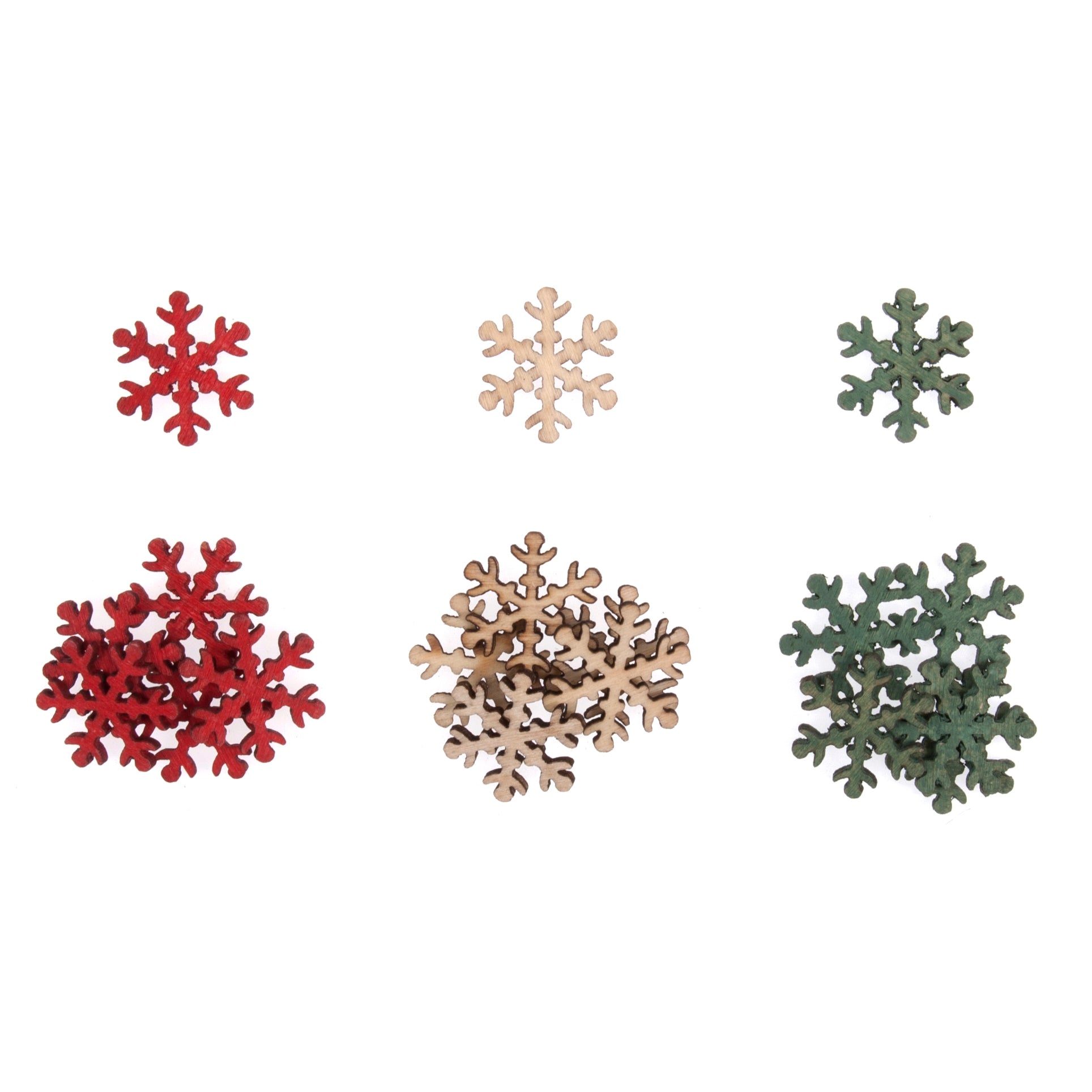 Trimits Wooden Snowflakes Craft Embellishment – Pack of 18
