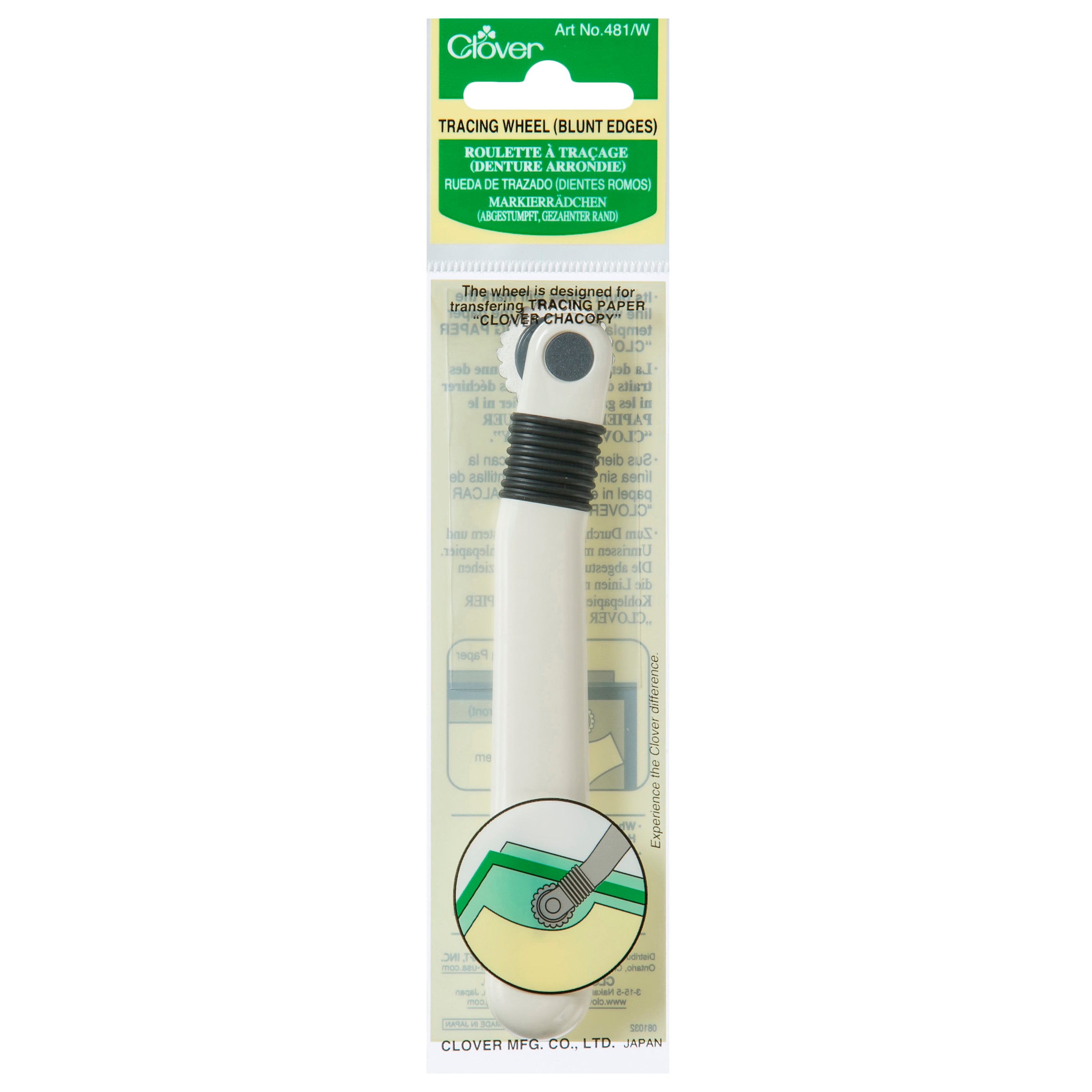 Clover Tracing Wheel – Blunt Edge Pattern Marker