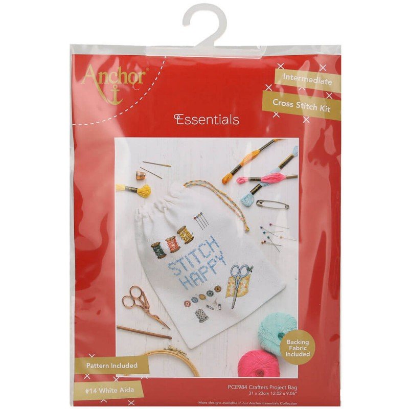 Intermediate Cross Stitch Kit - Crafters Project Bag - Galedi Pins