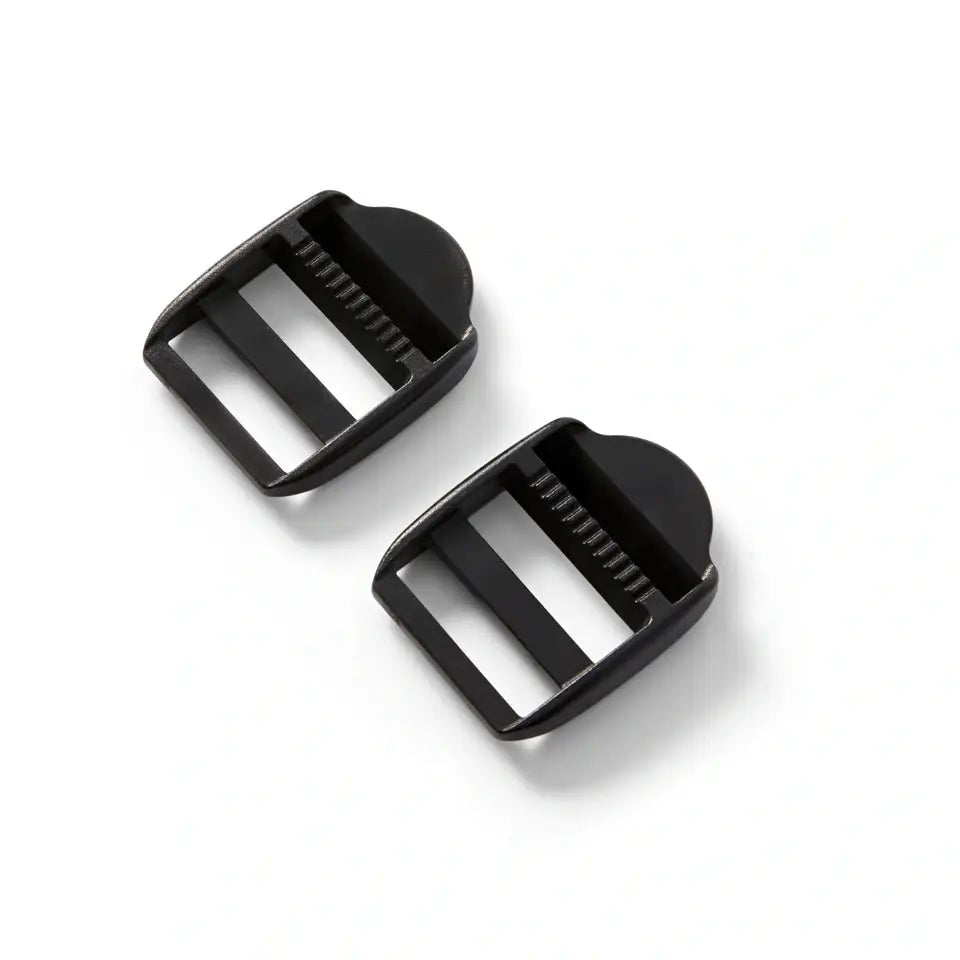 Clamp adjusting buckles, 25mm, black - Galedi Pins