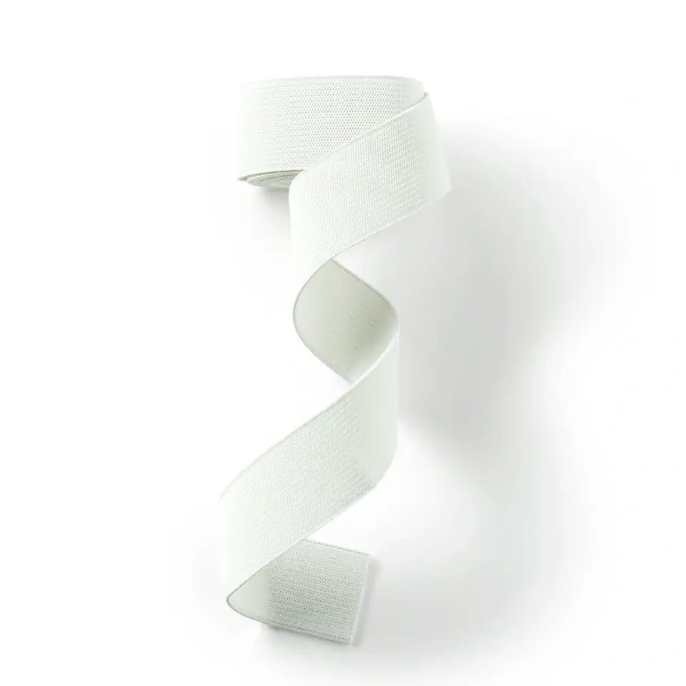 Elastic tape, soft, 25mm, black or white, 1m - Galedi Pins