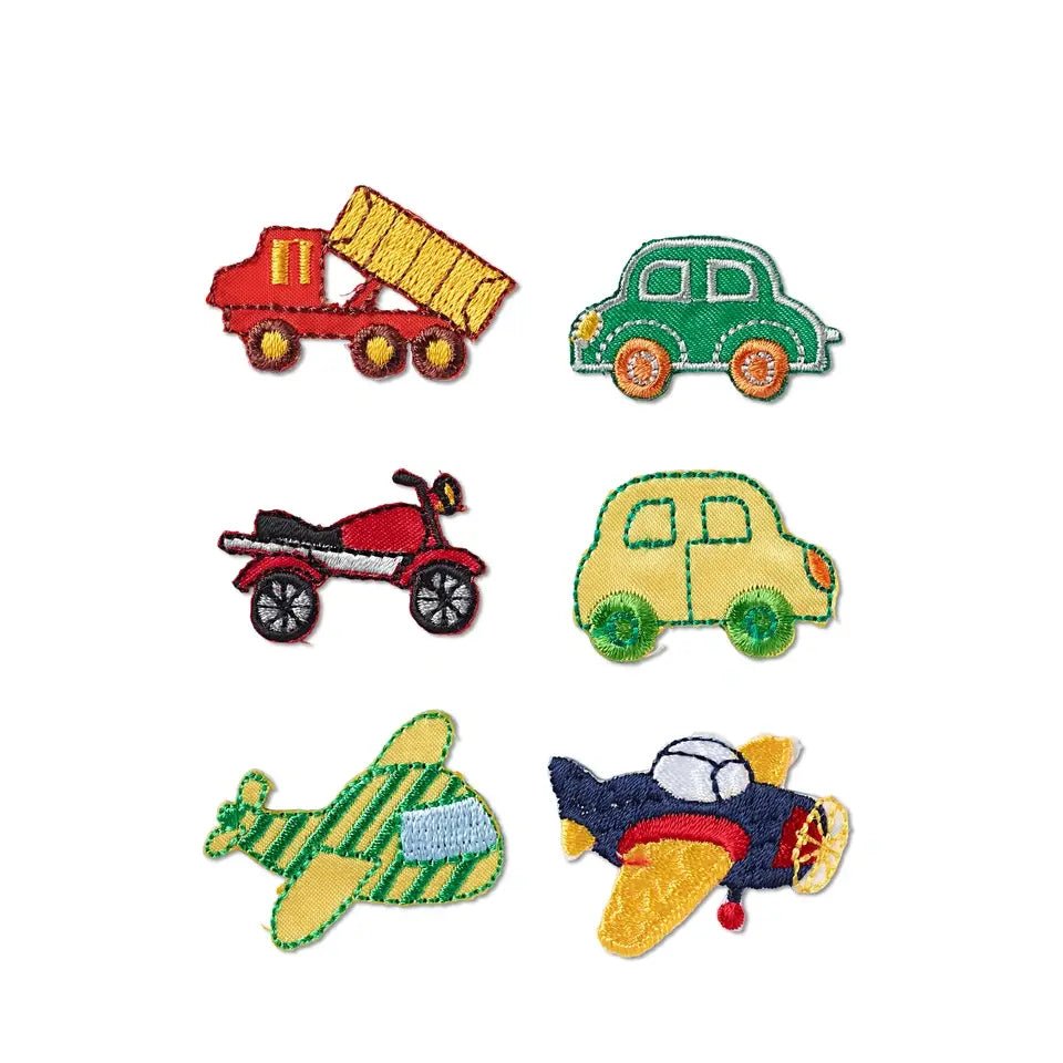 Applique vehicles, self - adhesive and iron - on patches - Galedi Pins