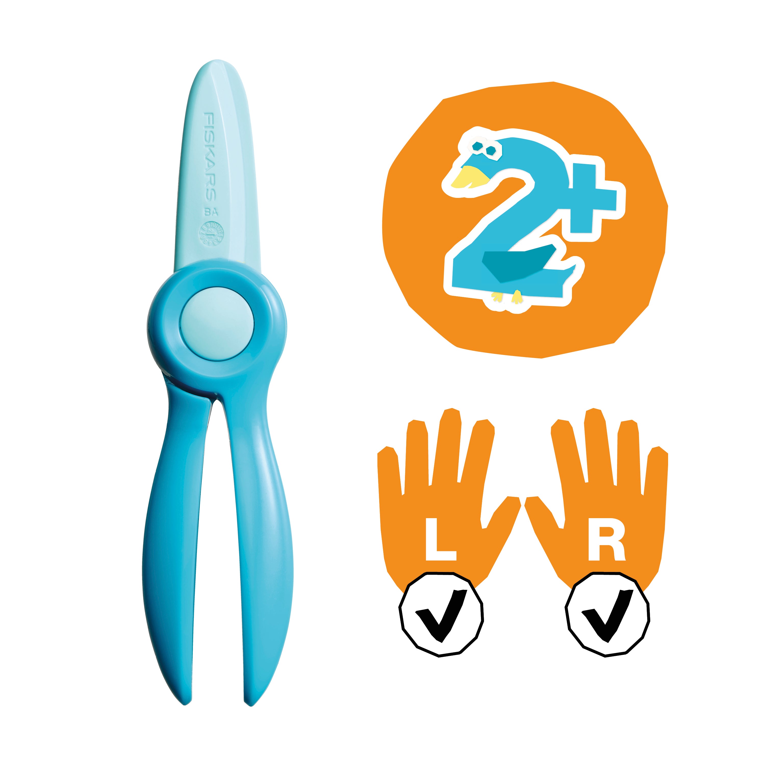 Fiskars Kids Safety Scissors & Activity Book Set (Ages 2+)
