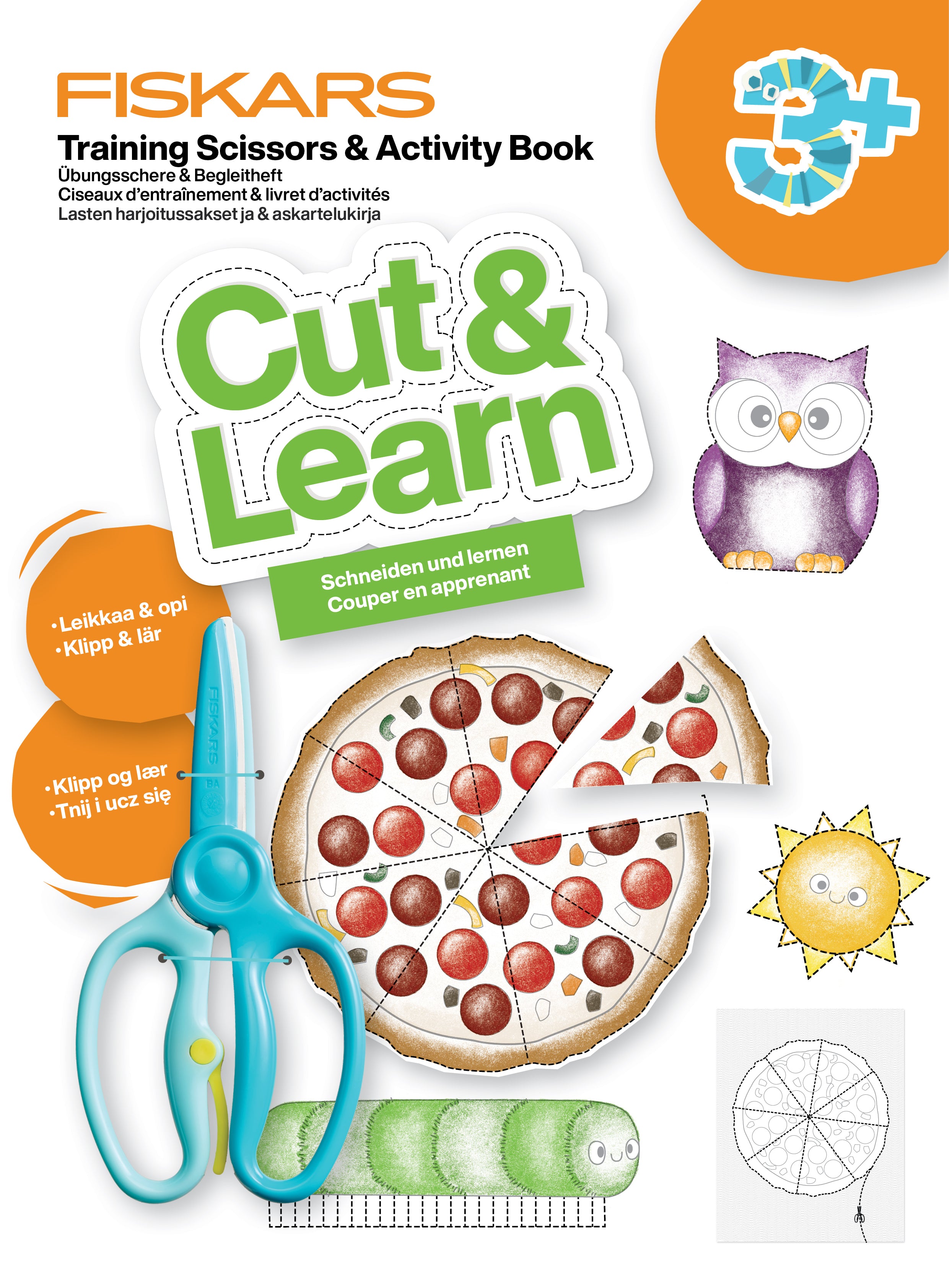 Fiskars Kids Training Scissors & Activity Book (3+)