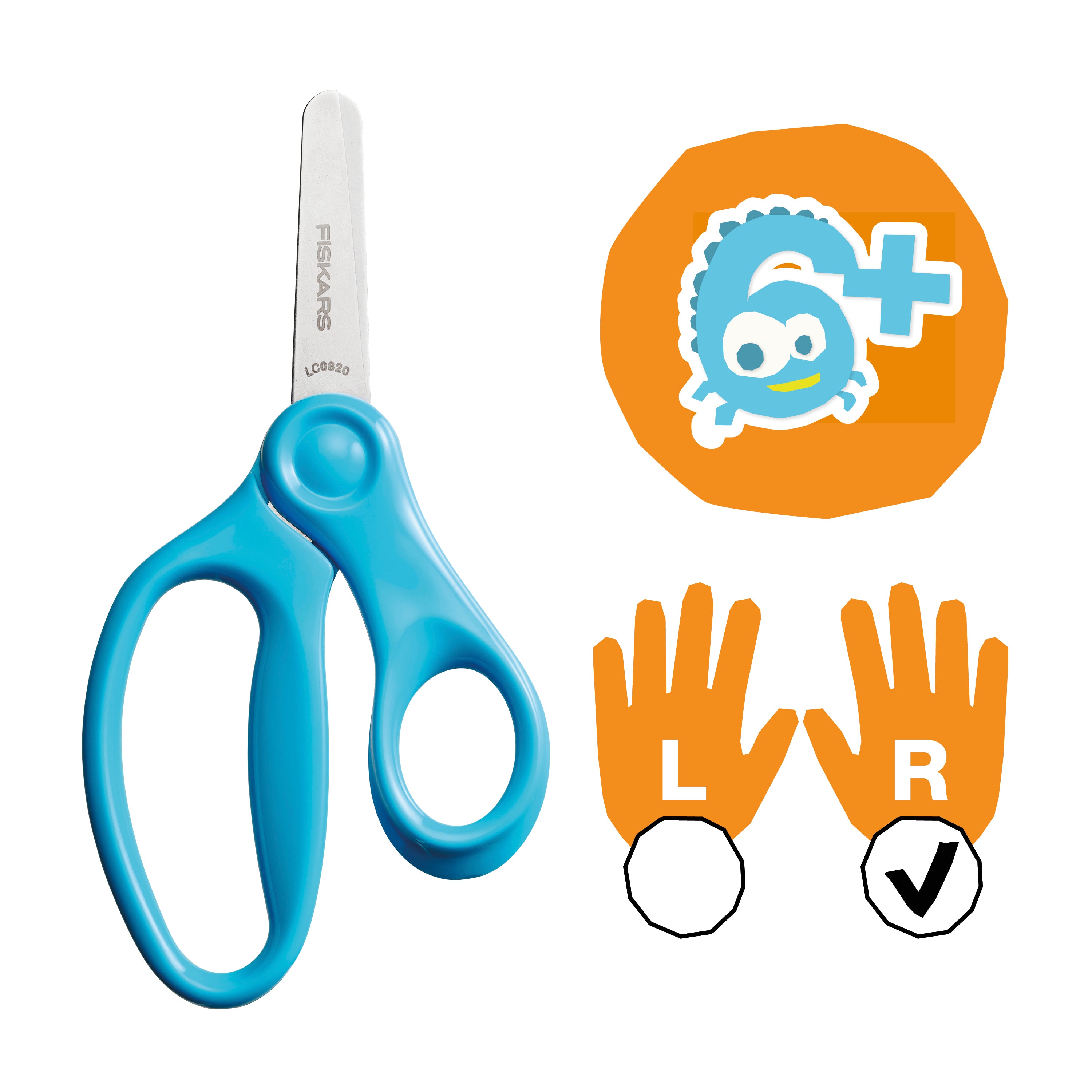 Fiskars Kids Scissors & Activity Book Set for Ages 6+