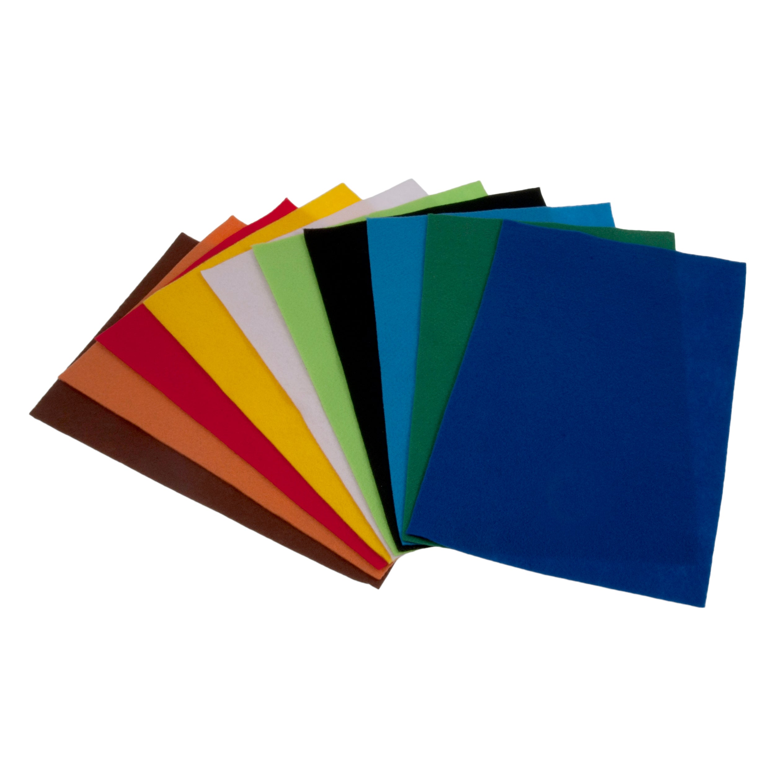 Trimits Acrylic Craft Felt Sheets – 10 Pack, 30x20cm, Assorted Colours