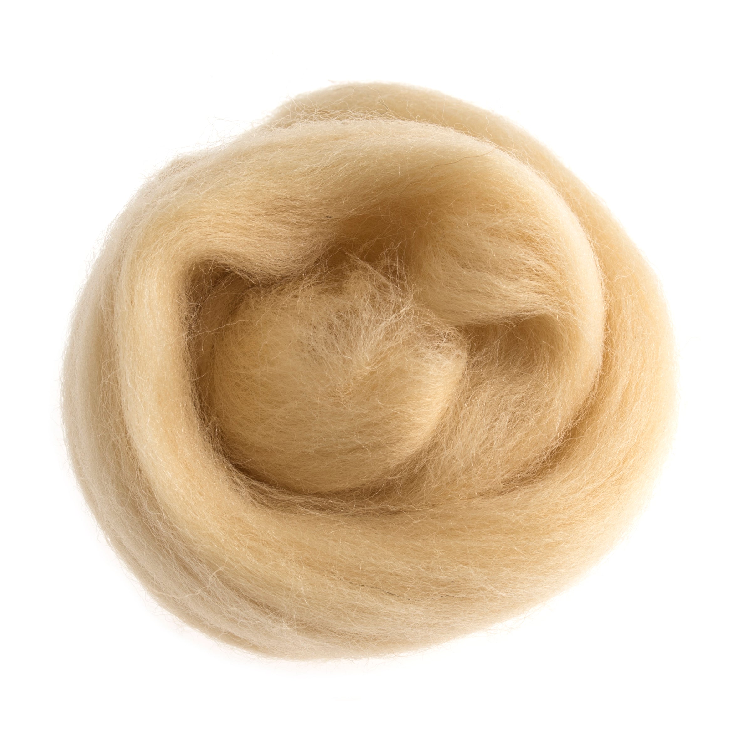 Trimits Natural Wool Roving – 10g Colorfast Fiber for Felting & Crafts