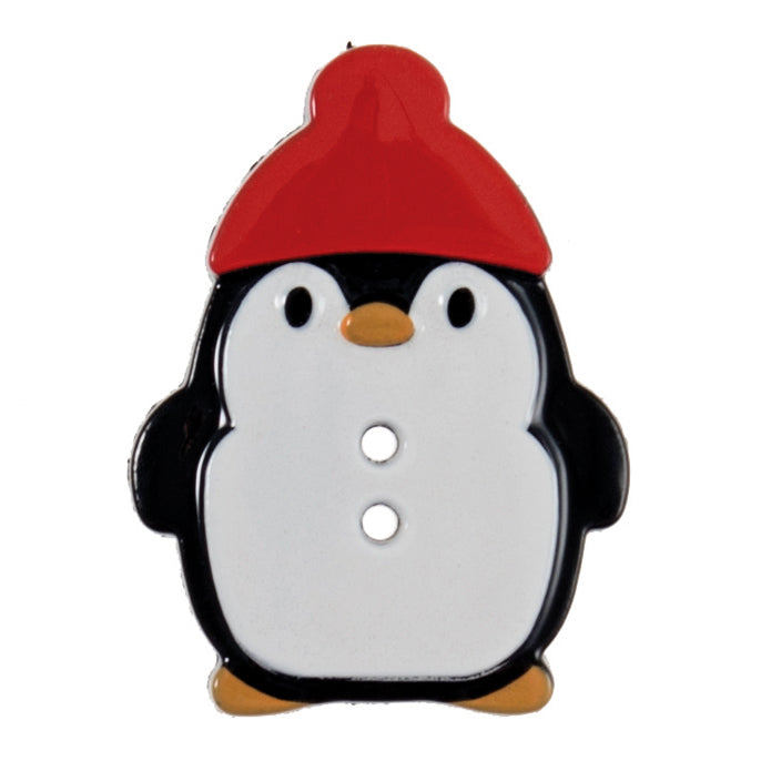 Groves Christmas Penguin Novelty Buttons – 29mm Nylon
