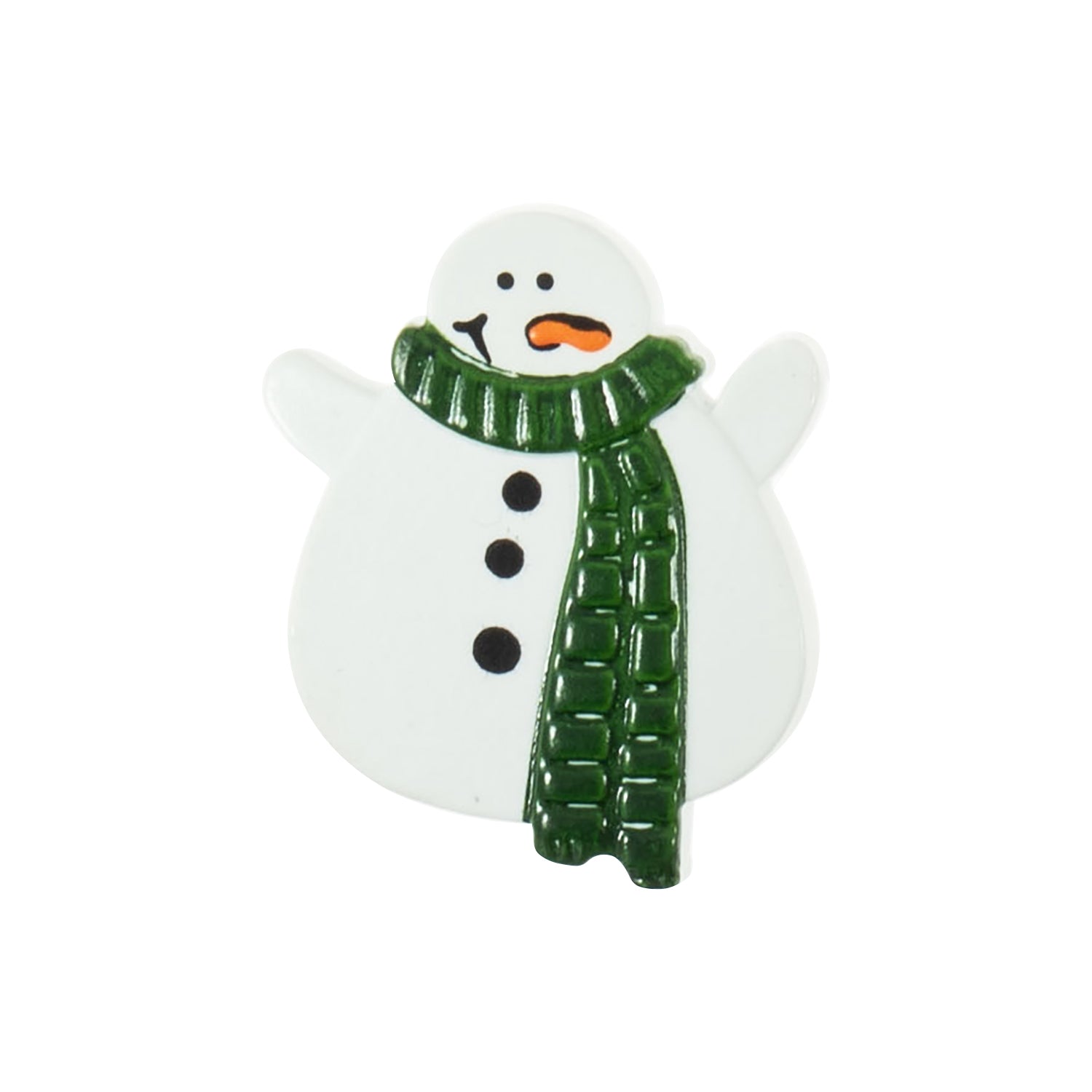 Groves Snowman Christmas Buttons – 24mm Plastic Novelty Craft