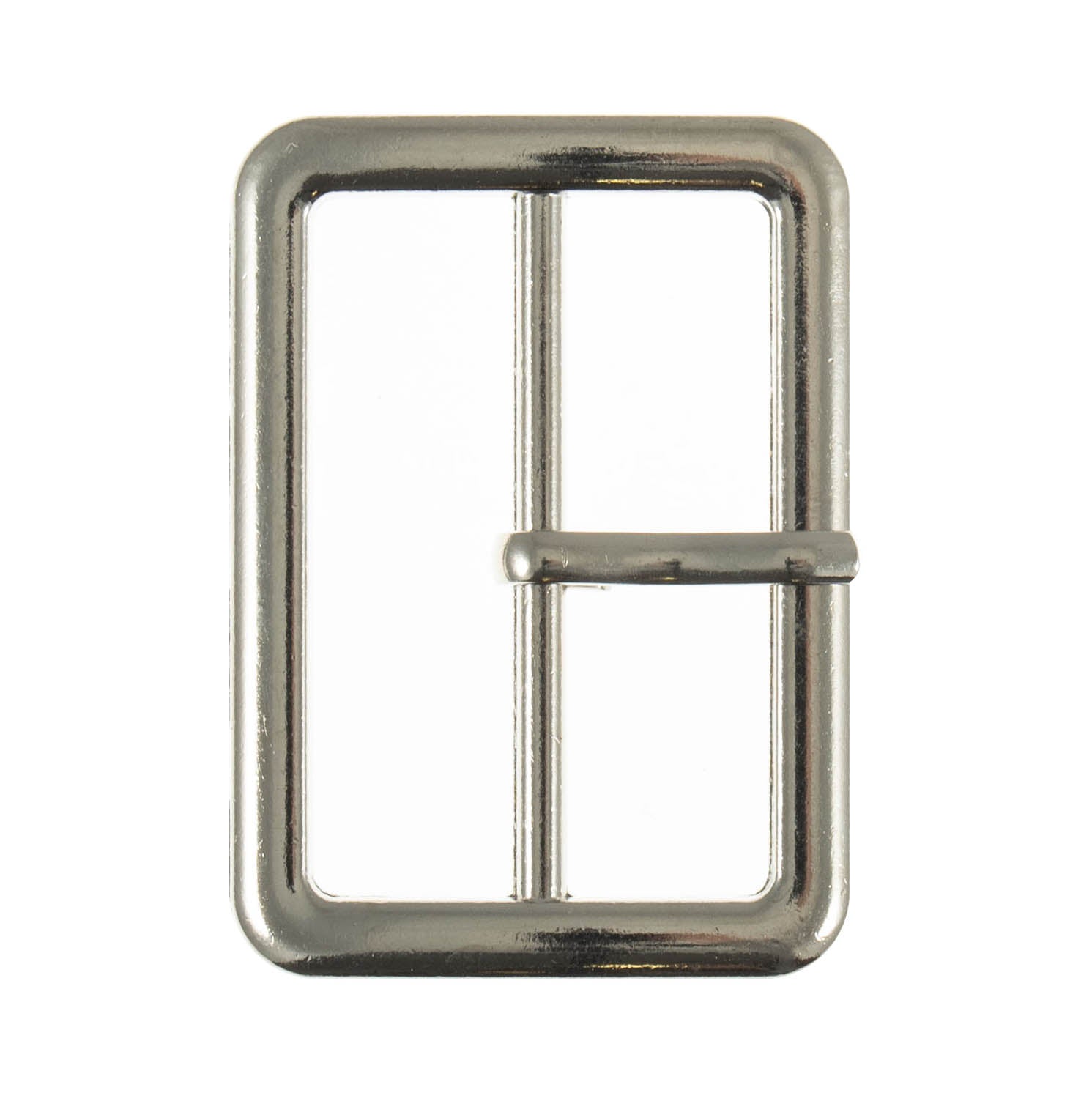 Buckle – Galedi Pins Silver Rounded Rectangle Metal Buckle 30mm
