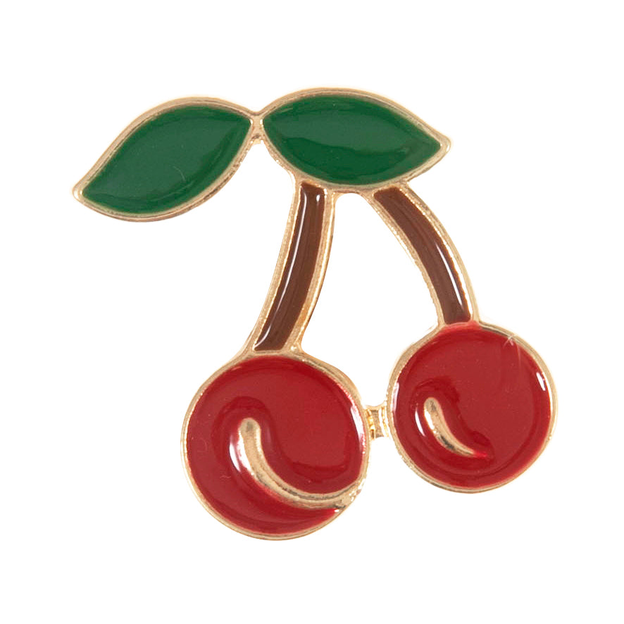 Groves Enamel Cherry Buttons – Christmas Festive Shanked 22mm