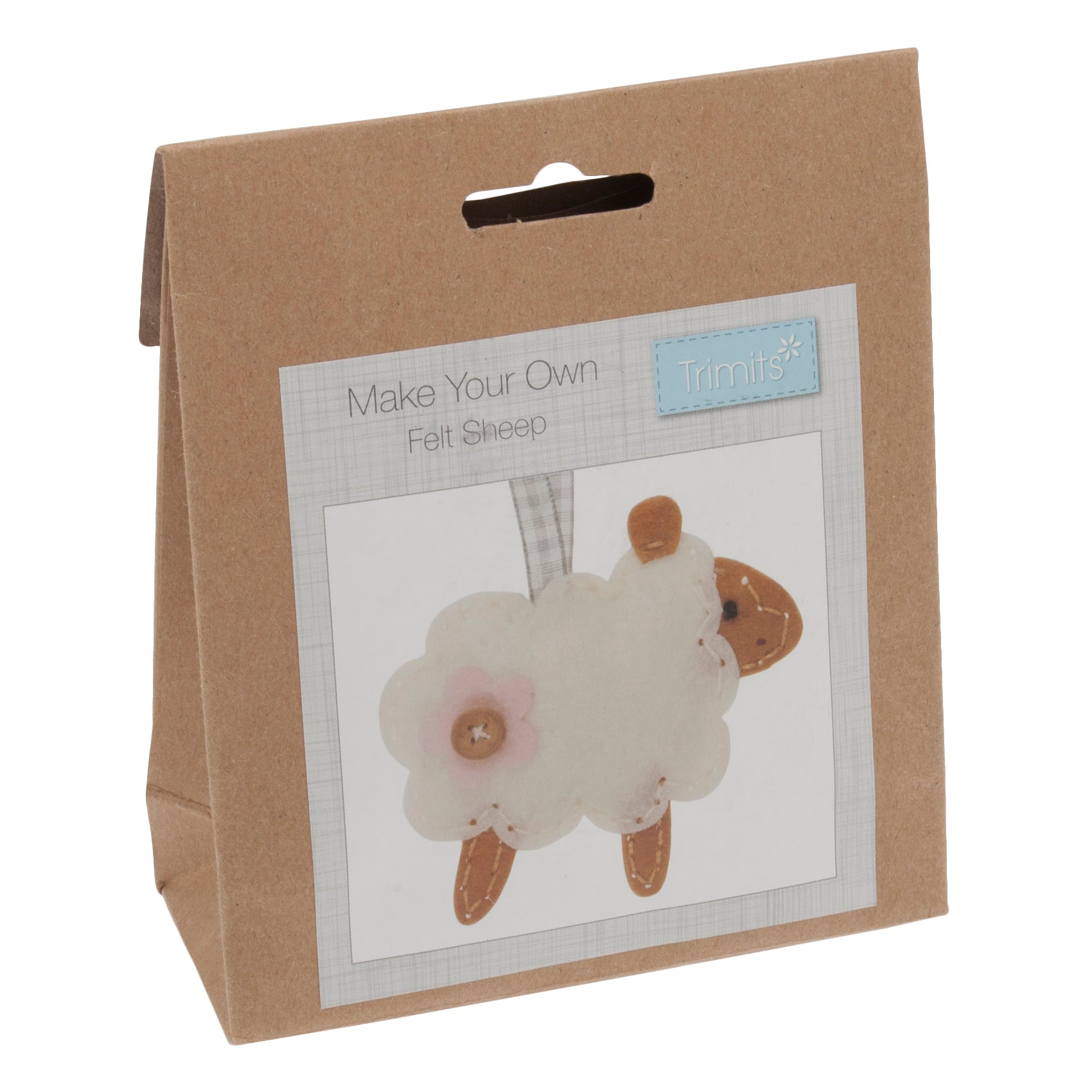 Trimits Felt Decoration Kit – Sheep Craft Kit for Beginners