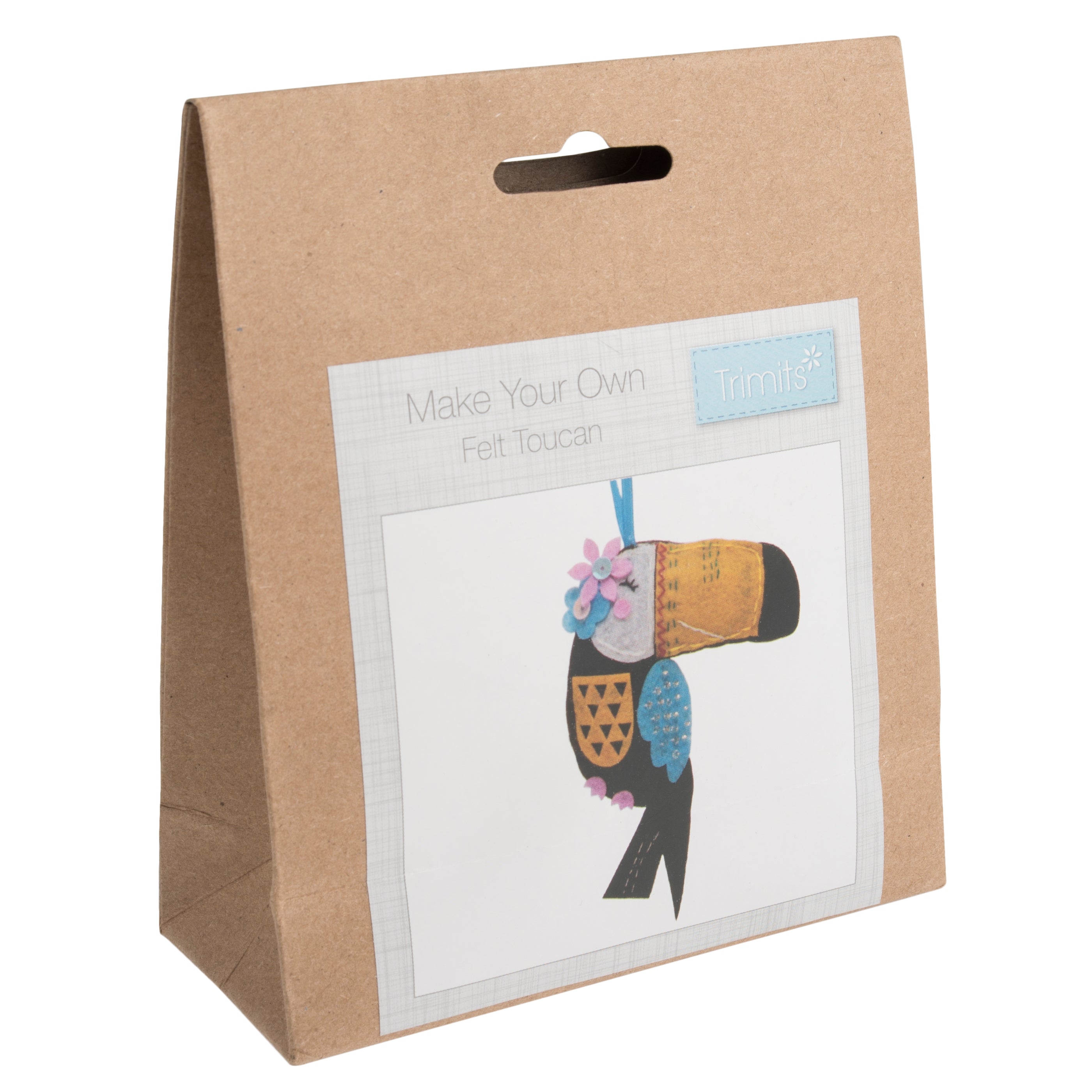 Trimits Toucan Felt Decoration Kit | Pre-Cut Acrylic Felt Craft