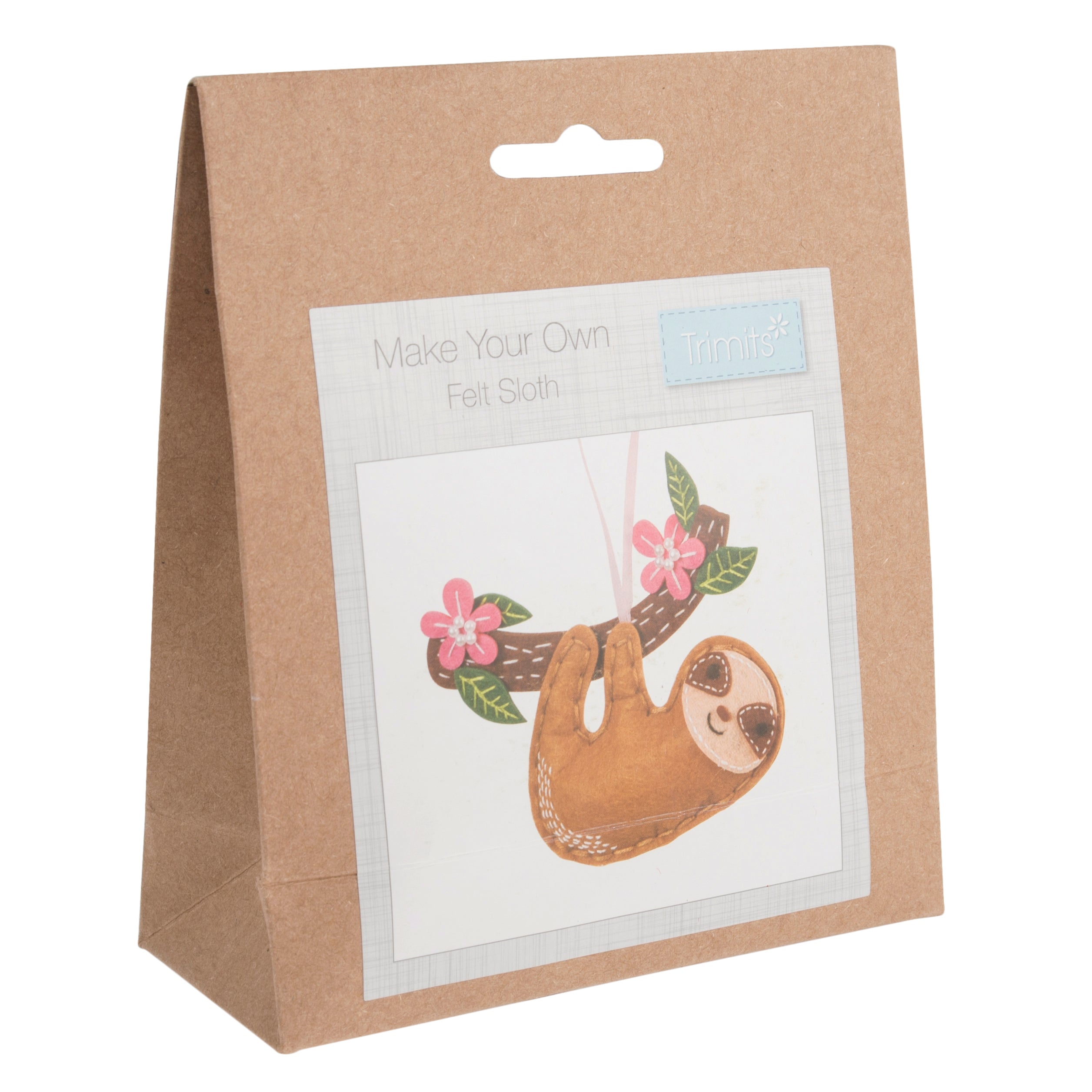 Trimits Sloth Felt Decoration Kit | Beginner Craft