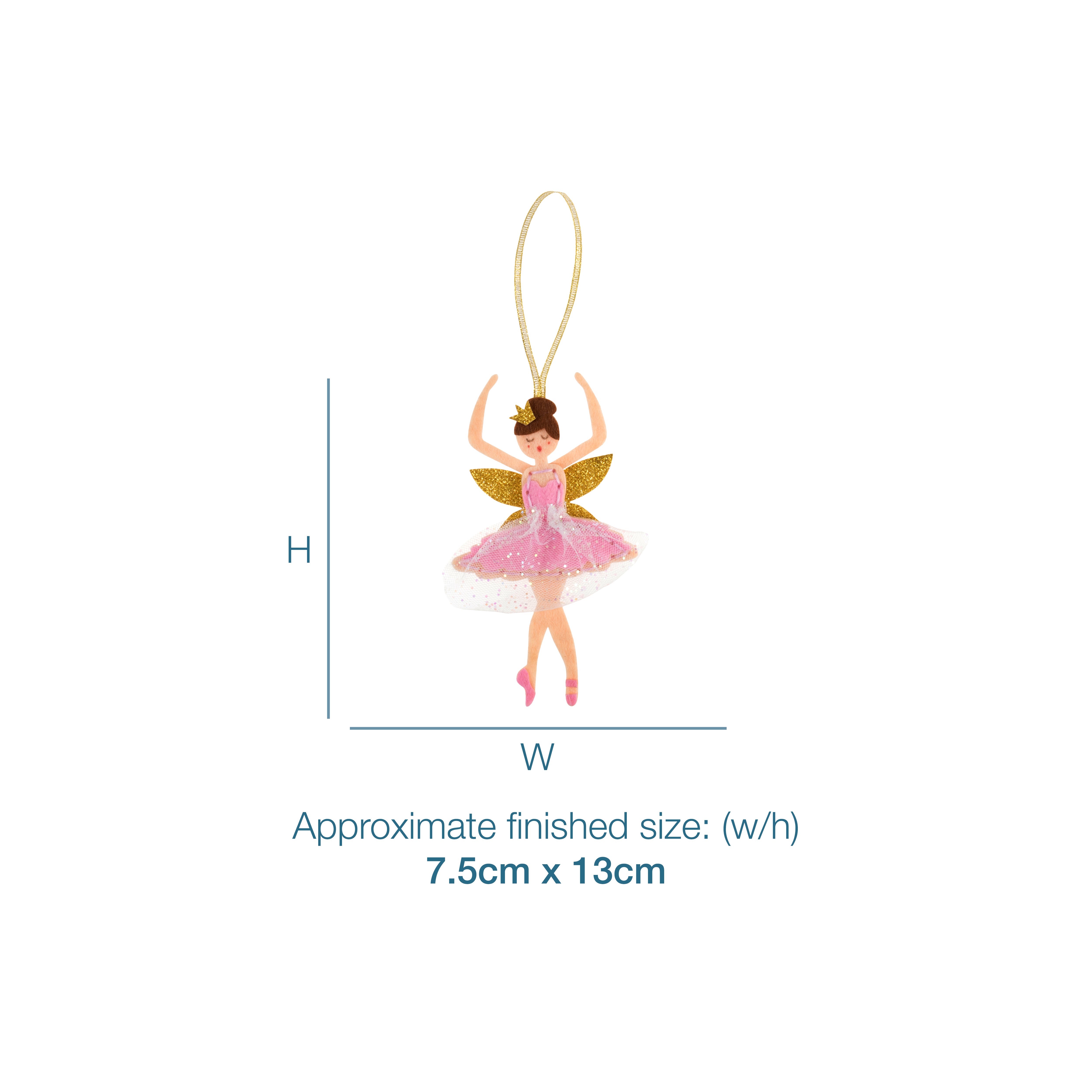 Trimits Felt Decoration Kit – Sugar Plum Fairy Christmas Craft