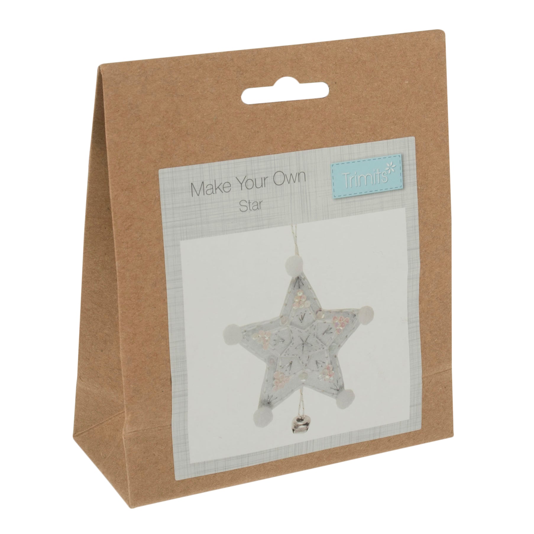 Trimits Felt Star Decoration Kit | Christmas Craft for Beginners