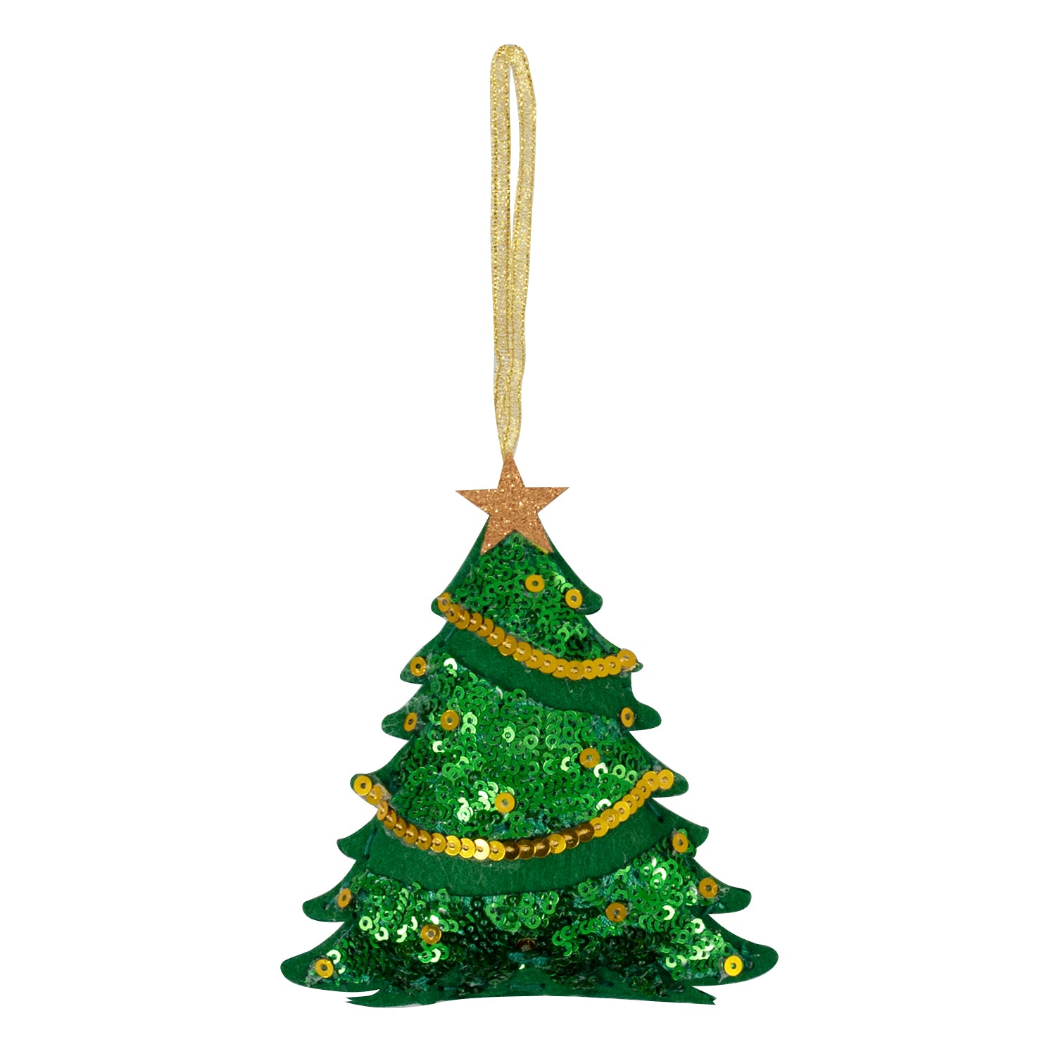 Trimits Felt Decoration Kit – Sequin Christmas Tree Hanging Ornament
