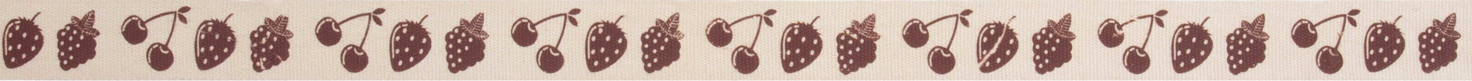 Groves Jam Fruit Cotton Ribbon – 15mm Baking & Craft Tape