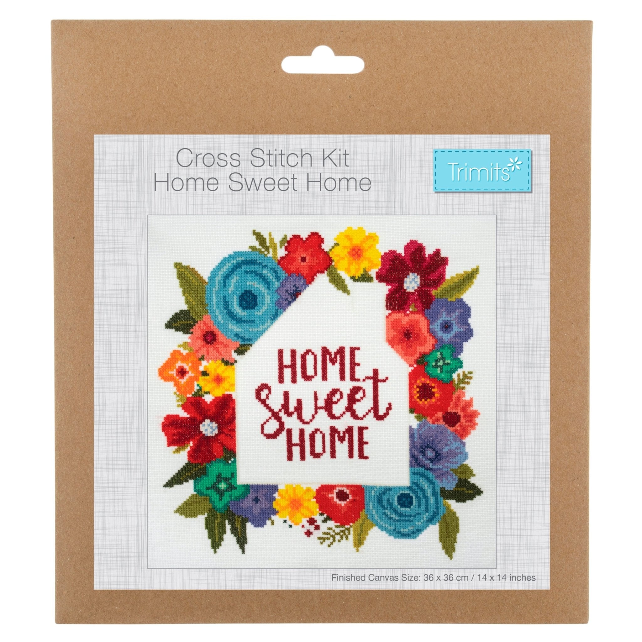 Cross Stitch Kit Home Sweet Home - Galedi Pins