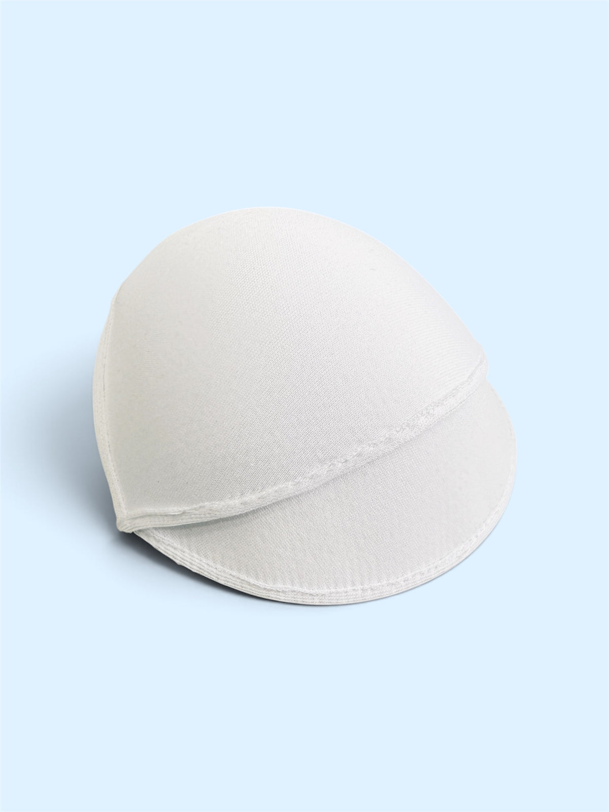 A pair of white Prym bra cups for corsetry and sewing, made from soft polyamide fabric.