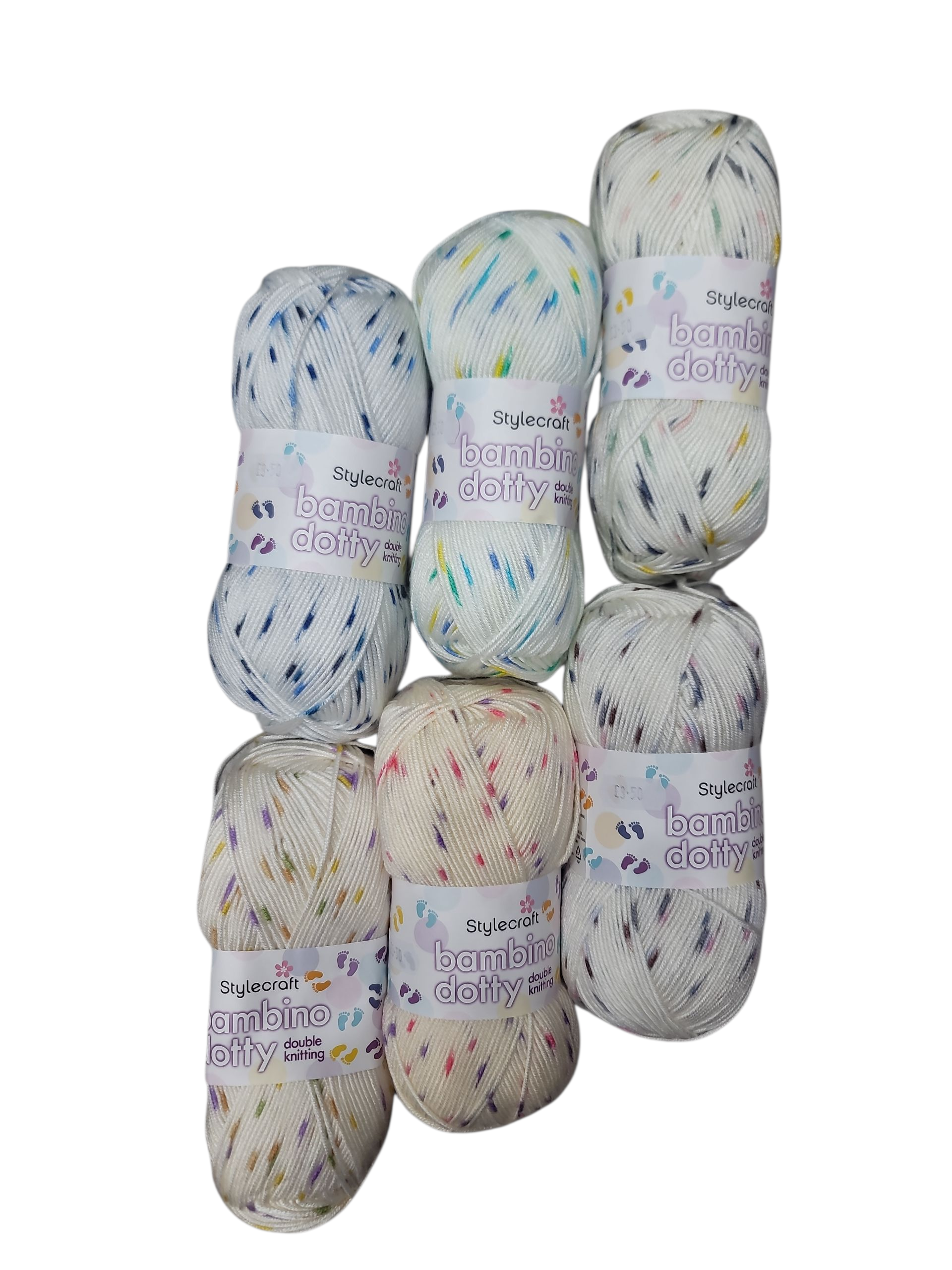 Stylecraft Bambino Dotty DK Yarn | 100% Premium Anti-Pilling Acrylic