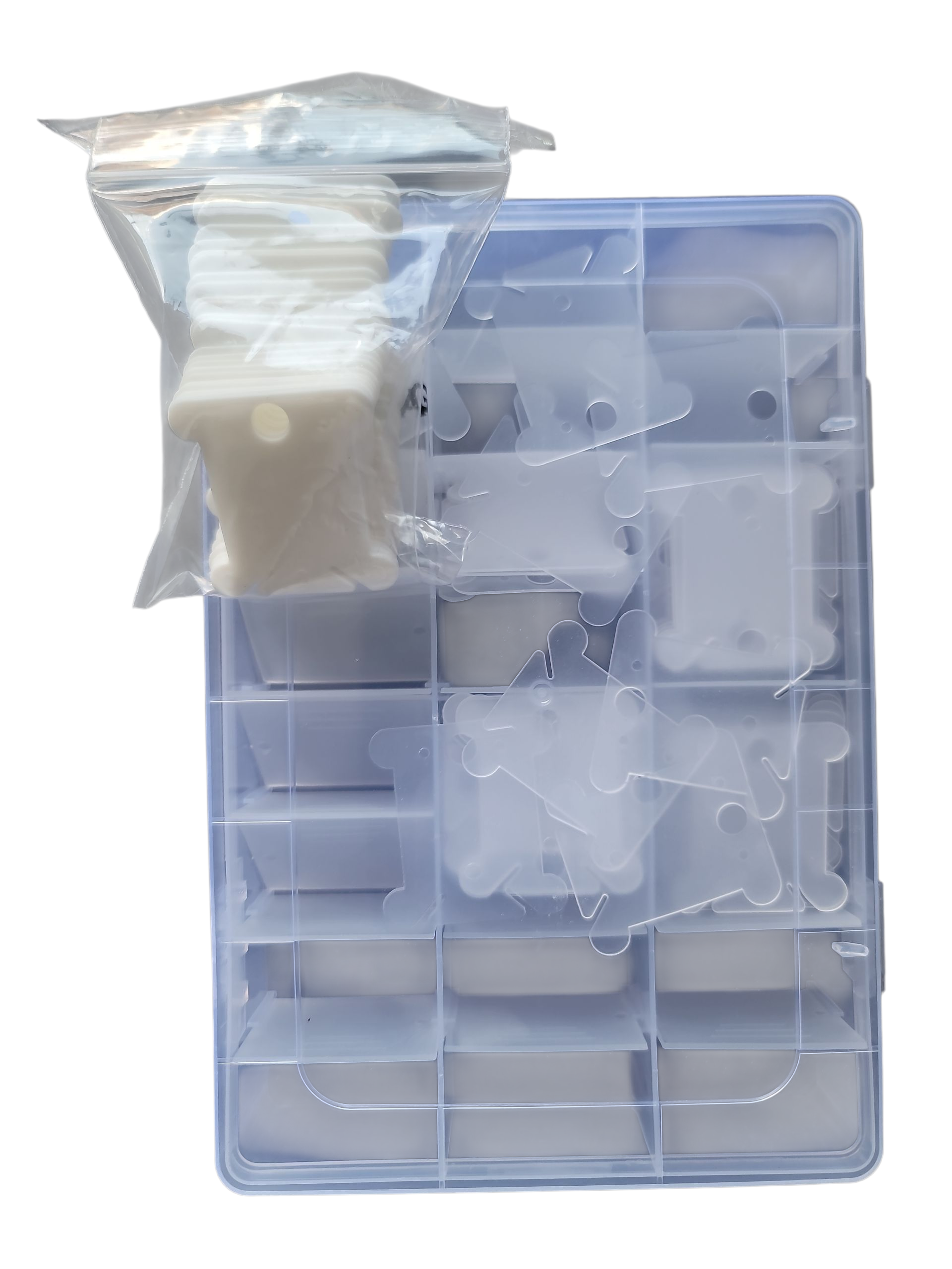 Embroidery Thread Organiser Box – Galedi Pins | Includes 24 Plastic Bobbins