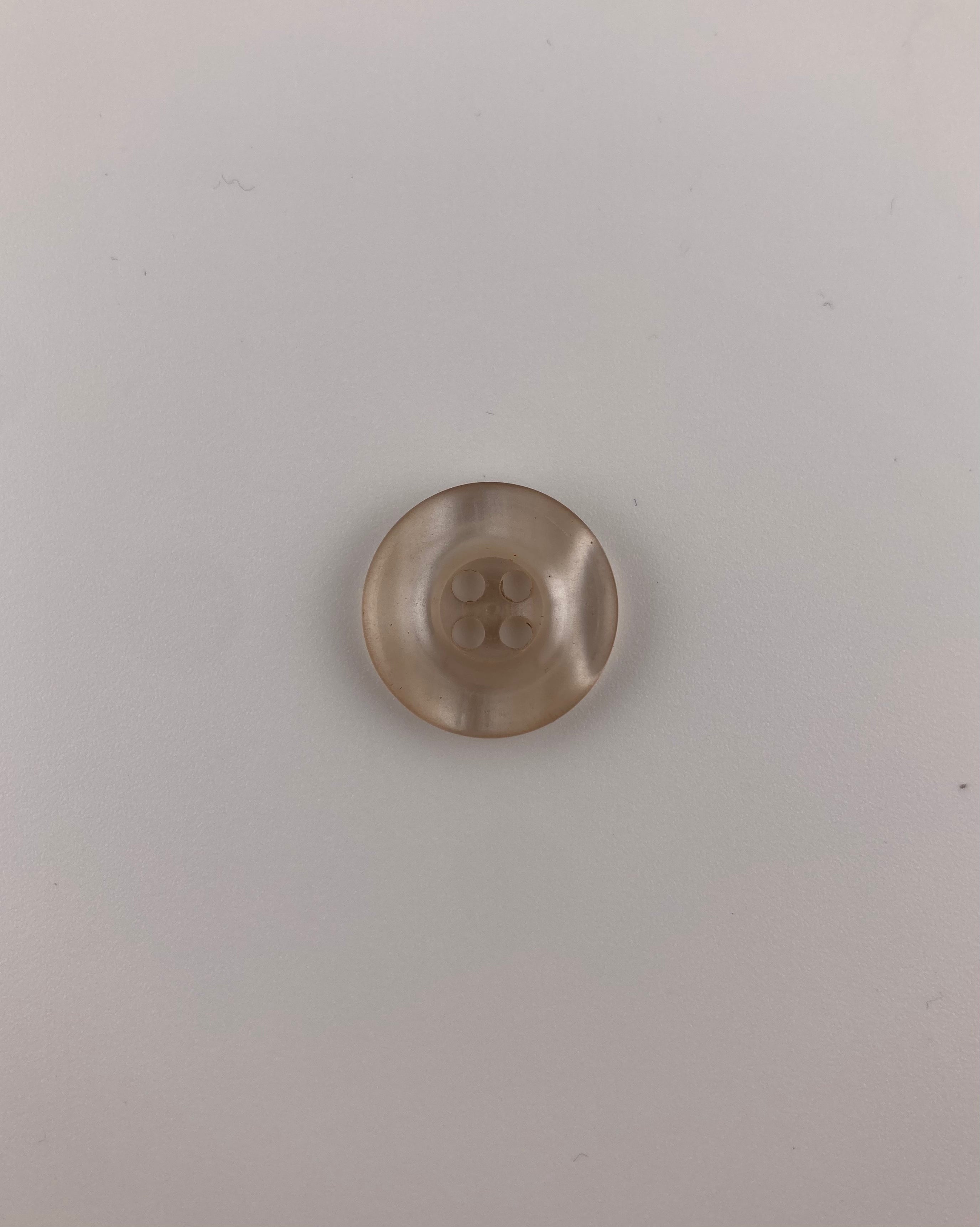 Пуговица цвета слоновой кости с перламутровым блеском, 19 мм, 4 отверстия