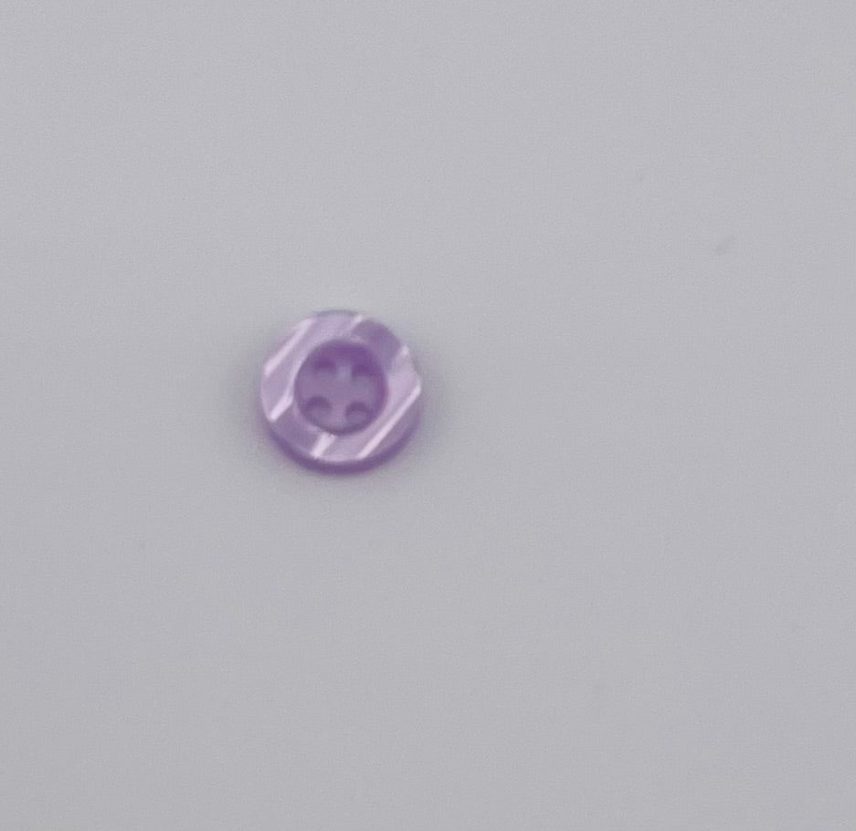 Galedi 12mm polyester 4-hole sewing buttons with a striped pattern.