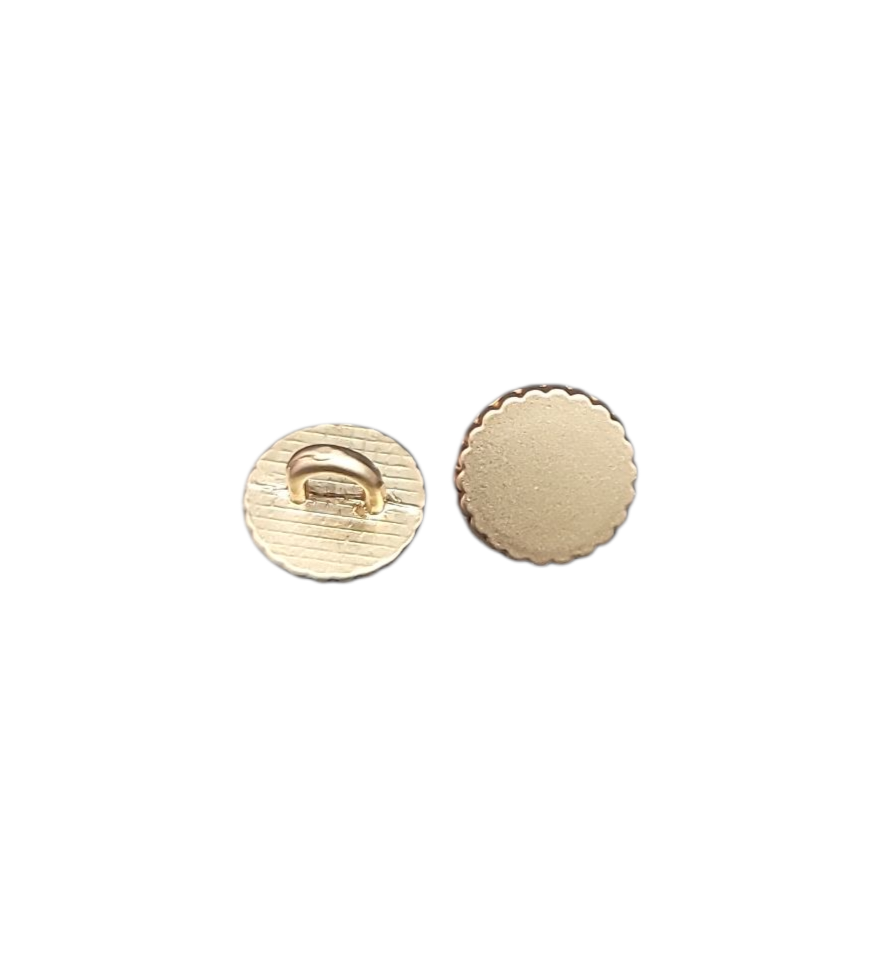 Shank Metal Button, 9mm, Gold