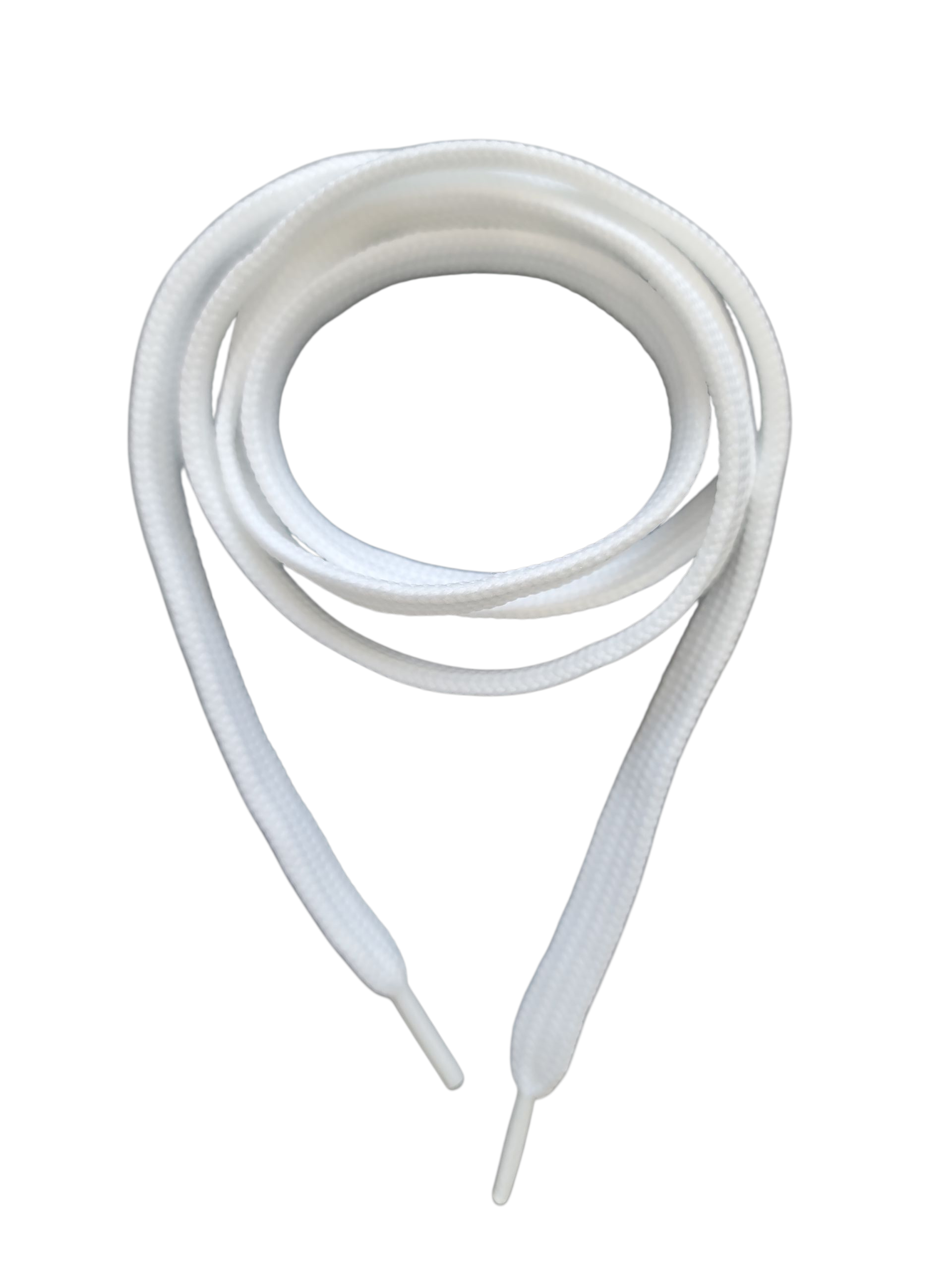 Shoe Laces, Round 1m, White, Round/ Flat Laces, 2pc