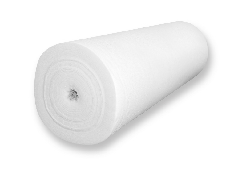 Roll of white cut-away embroidery stabilizer.