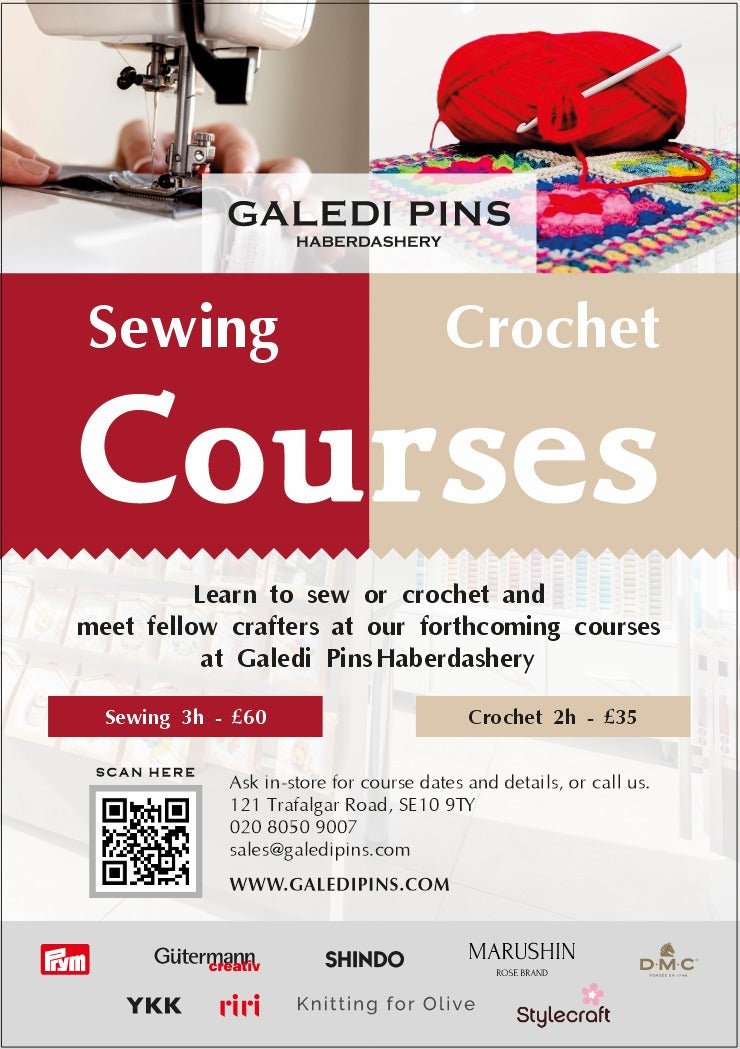 Crochet Courses Beginner: Granny Squares, Brooches & Bags - Galedi Pins