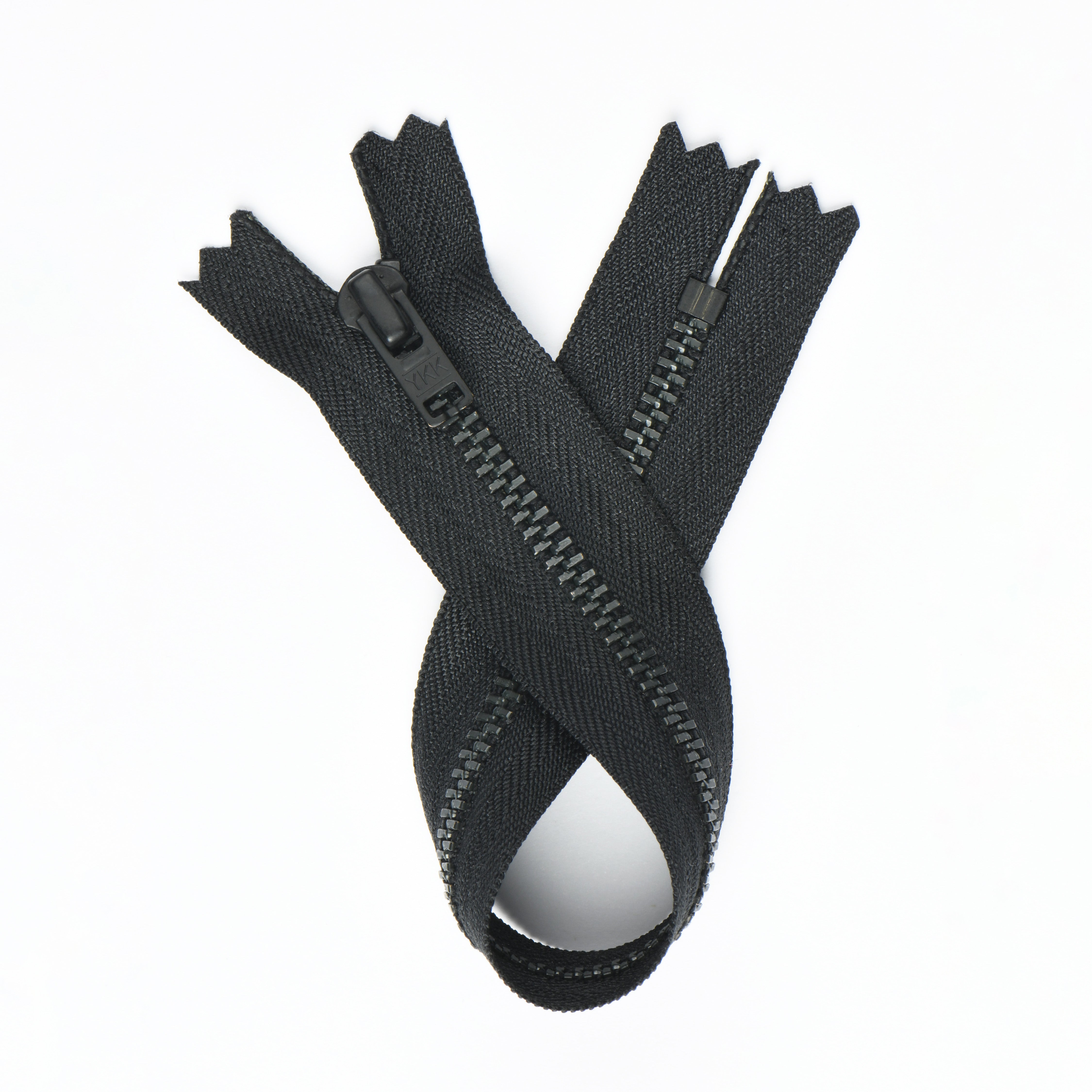 YKK Black Metal Closed End Zip – C5, 20cm | Galedi Pins