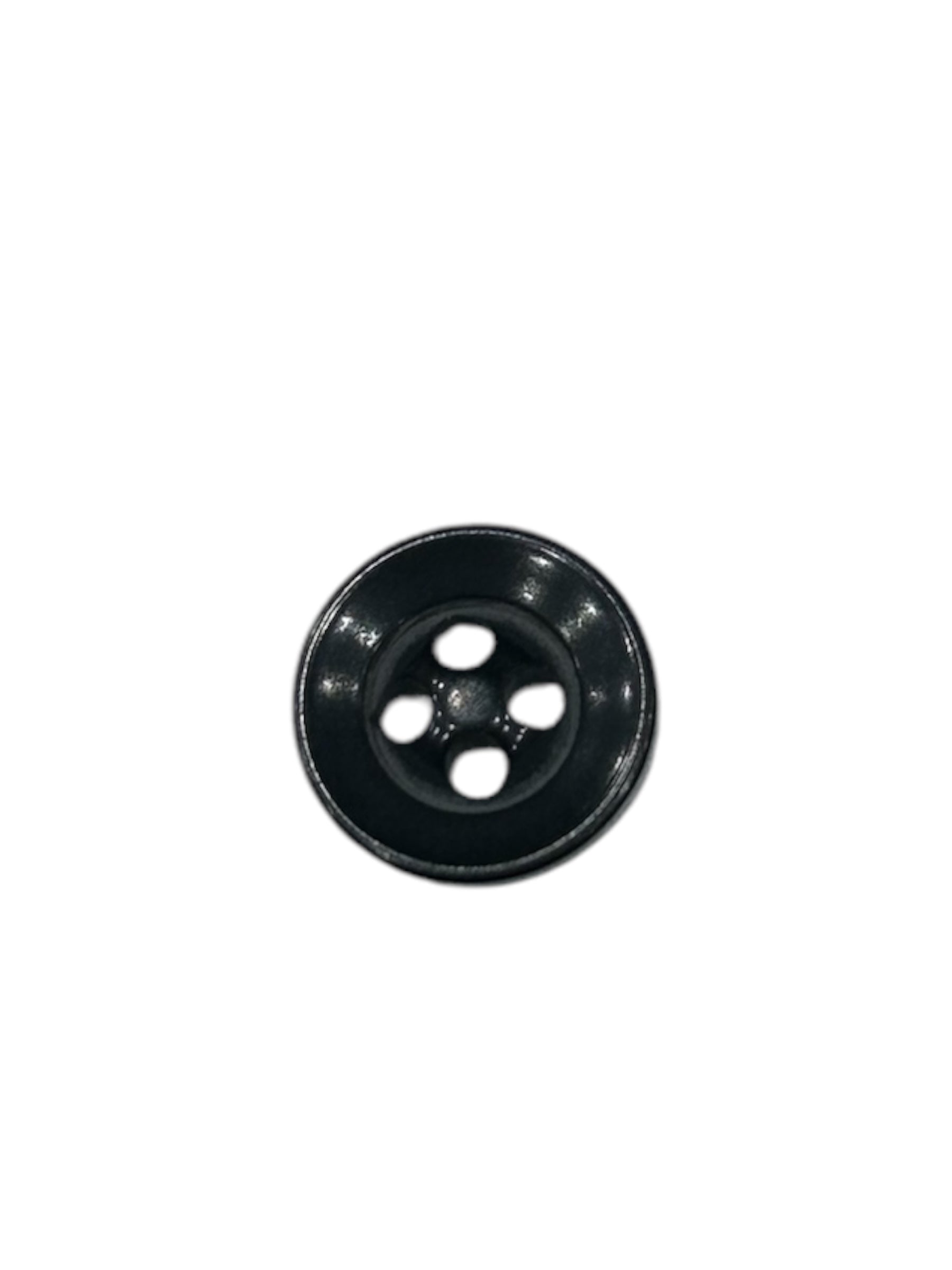 4 Hole Polyester button, Black - Galedi Pins
