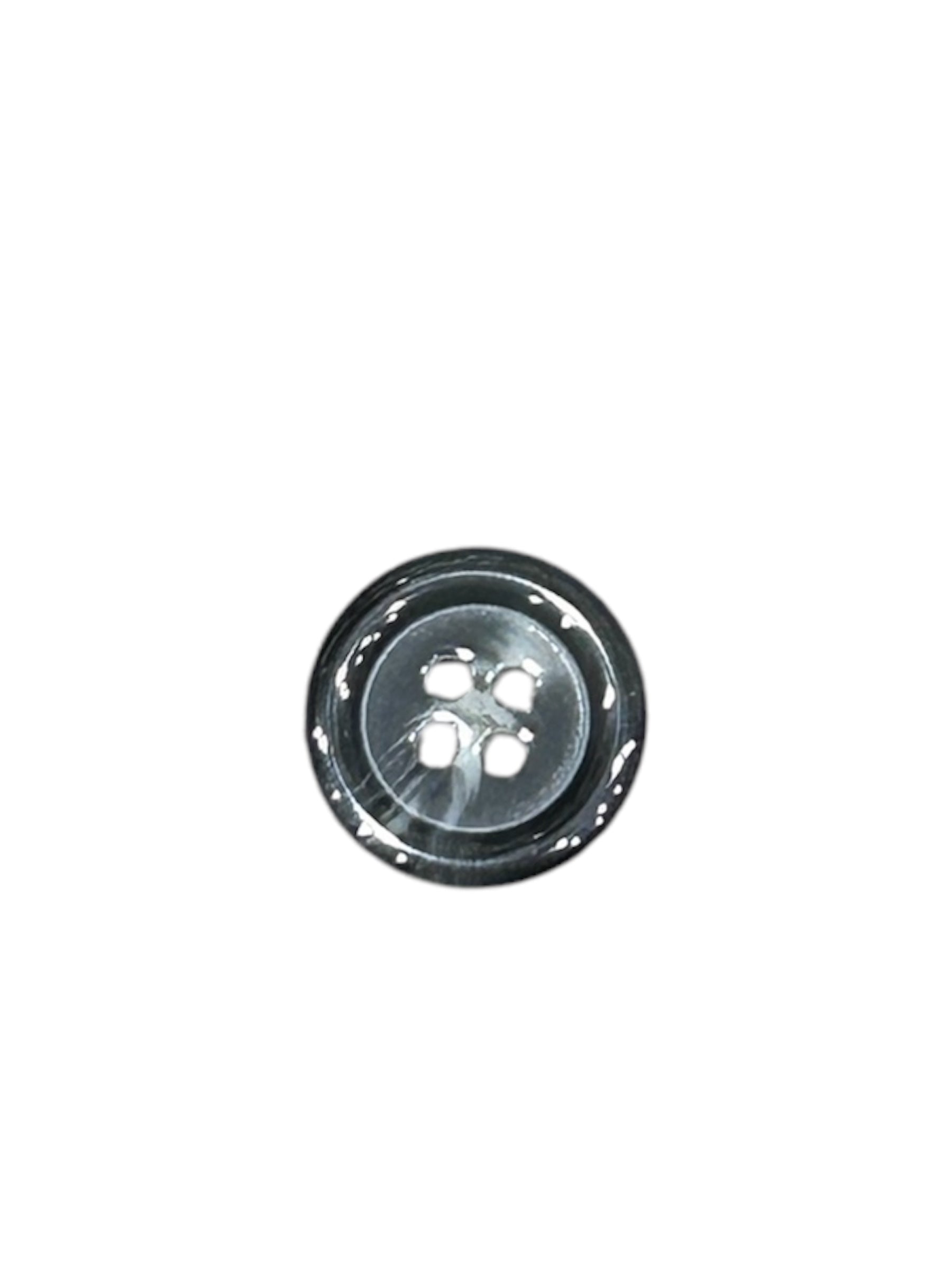 4 Hole Polyester Button, Grey - Galedi Pins