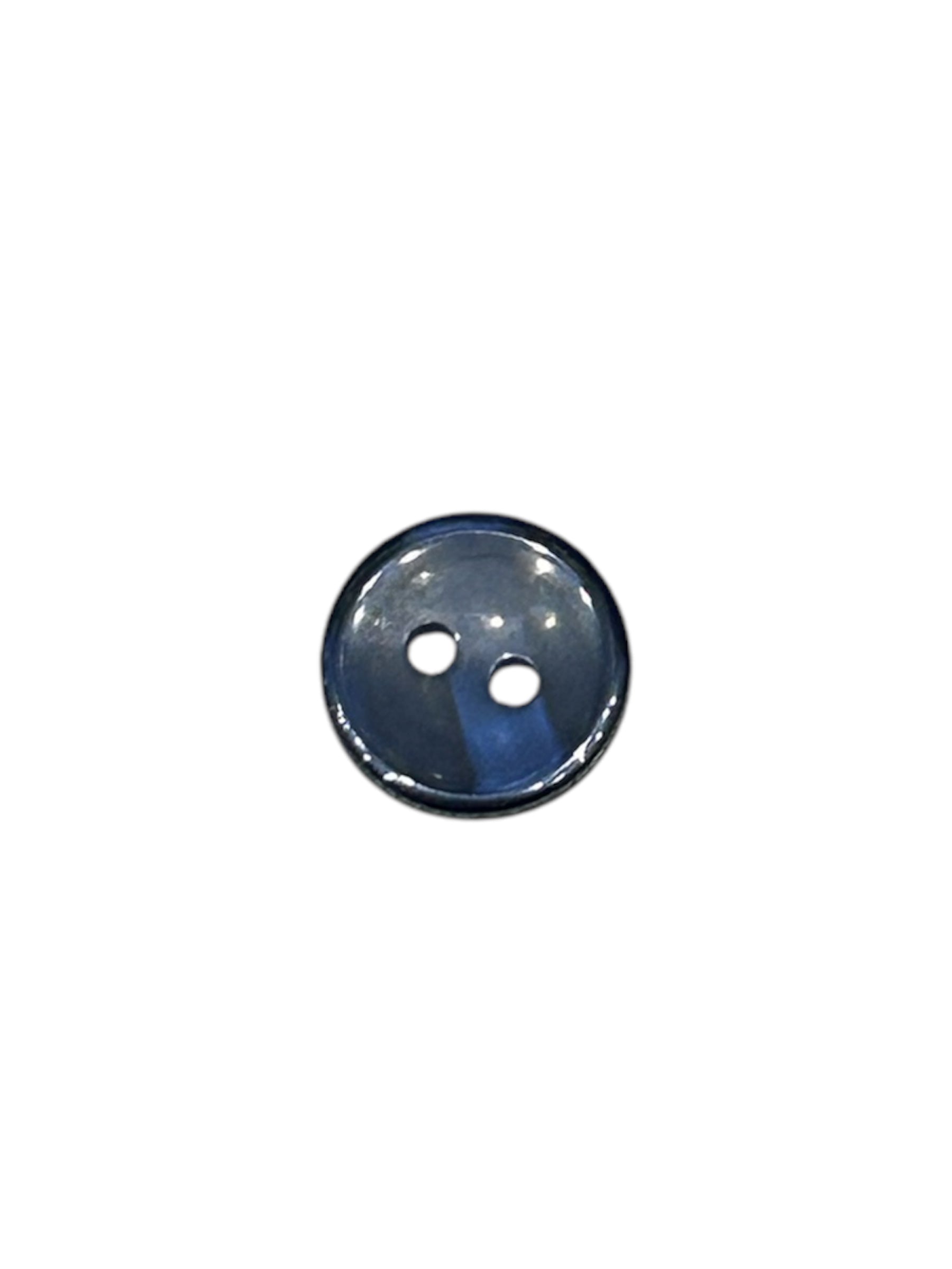 2 Hole Polyester Button, Dark Blue - Galedi Pins