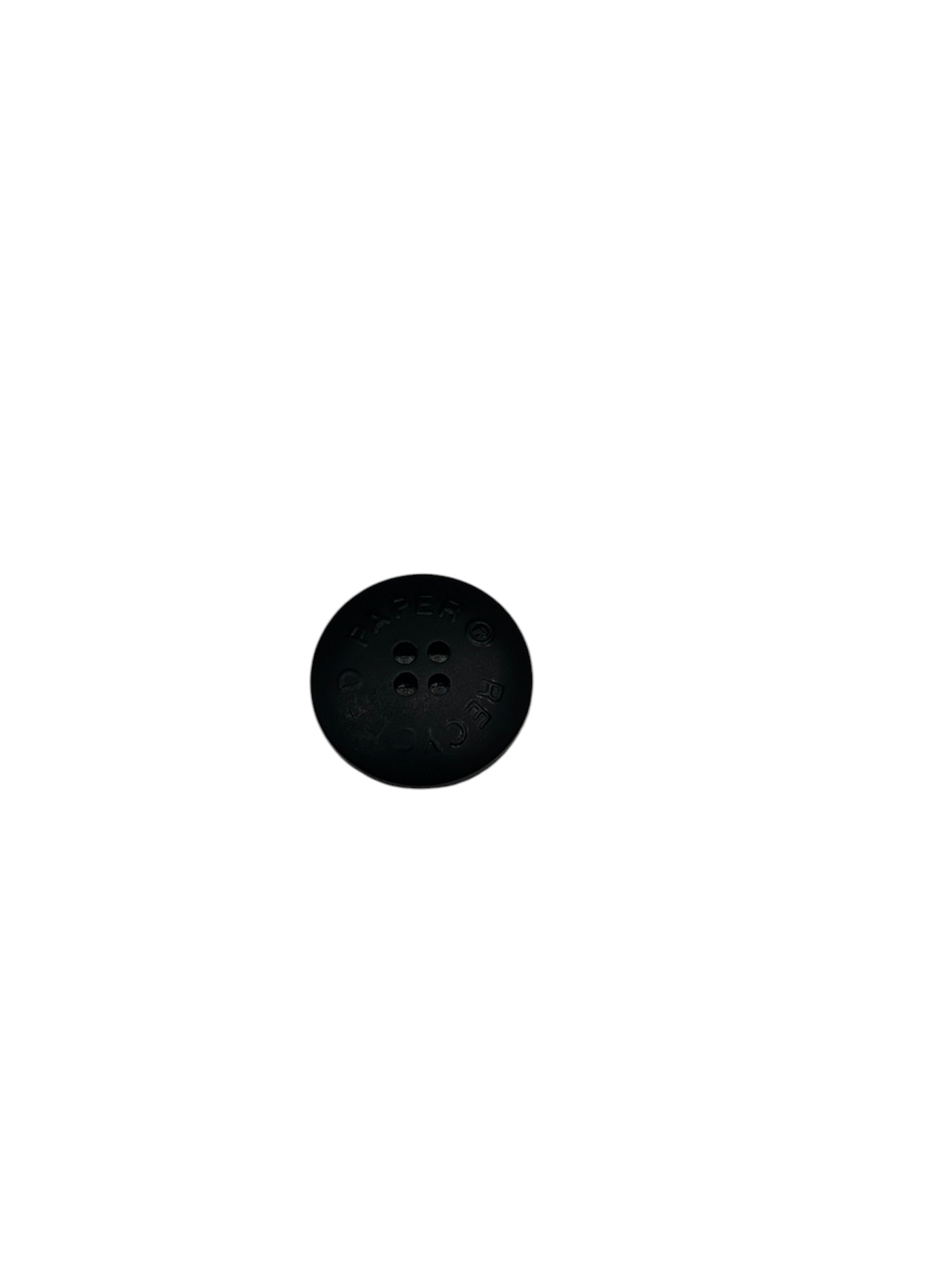 4 - Hole Recycled Paper Button, Matte Black - Galedi Pins