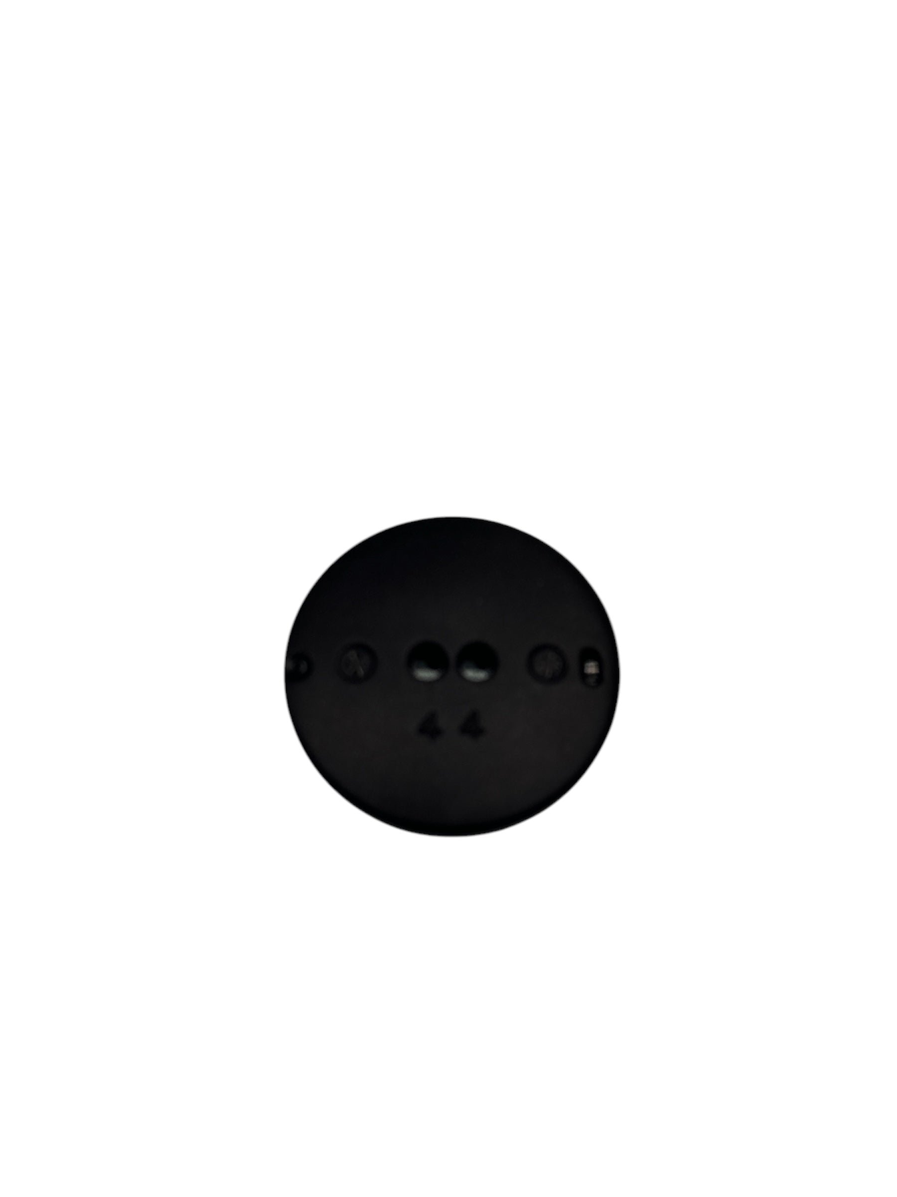 2 - Hole Polyester Textured Button, Matte Black - Galedi Pins